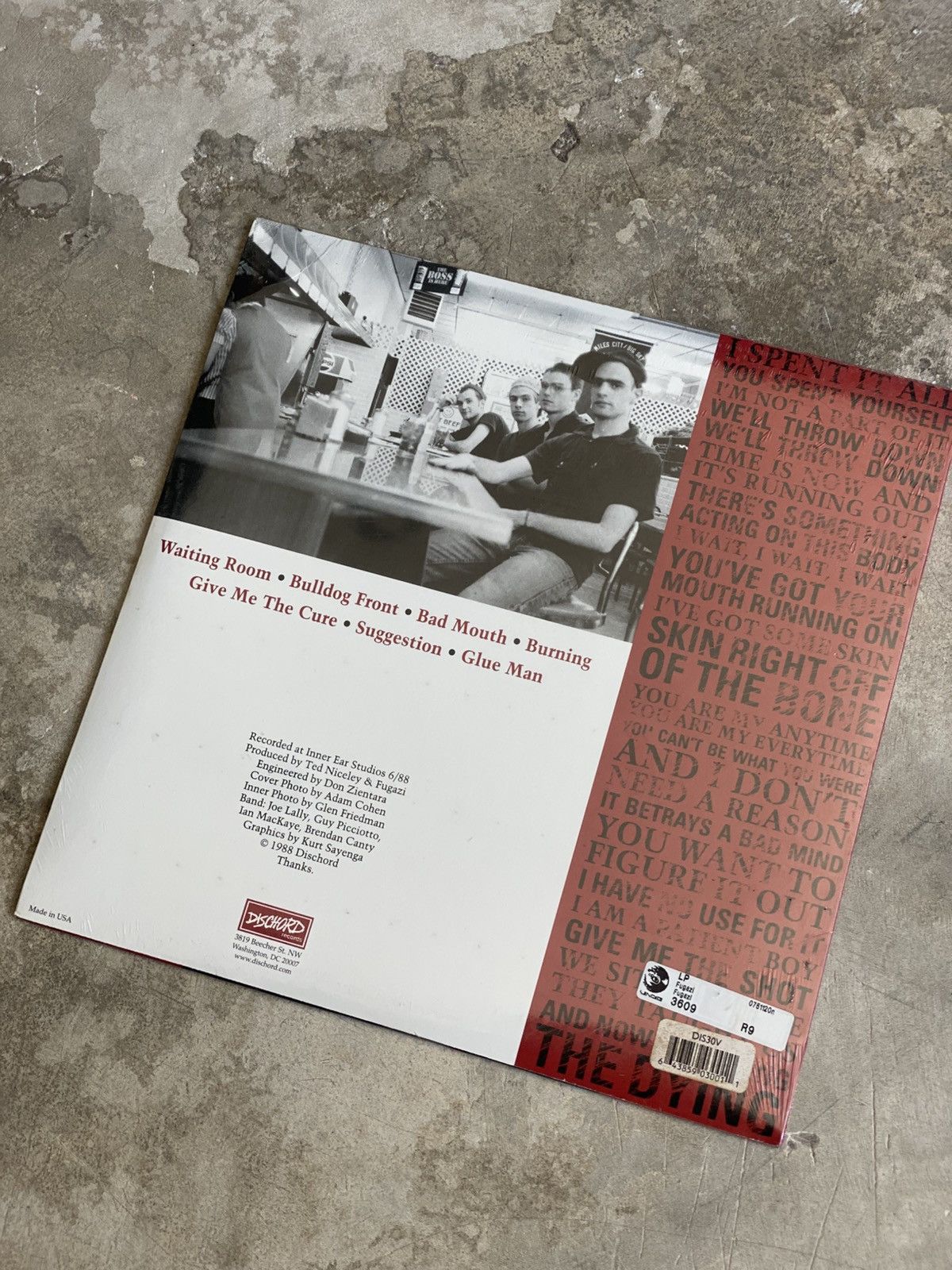 Delicious Vinyl LP vinyl Fugazi - Fugazi black rare punk Size ONE SIZE - 4 Thumbnail