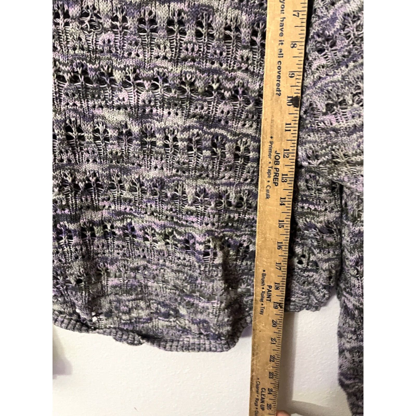 Vintage Kensie Pink and Grey Open Knit Sweater XS Size Women Open-Knit Pullover Knit Style Sweater Size XS / US 0-2 / IT 36-38 - 4 Thumbnail