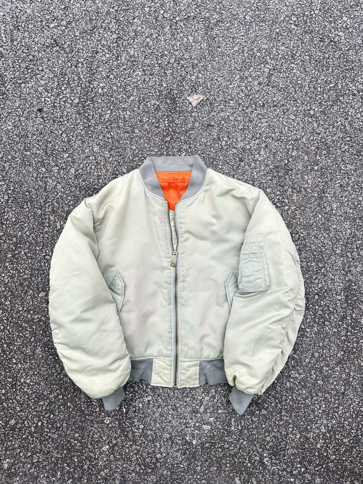 Vintage Vintage MA1 Man Intermediate Phantom Military Bomber Jacket Size US M / EU 48-50 / 2 - 2 Thumbnail
