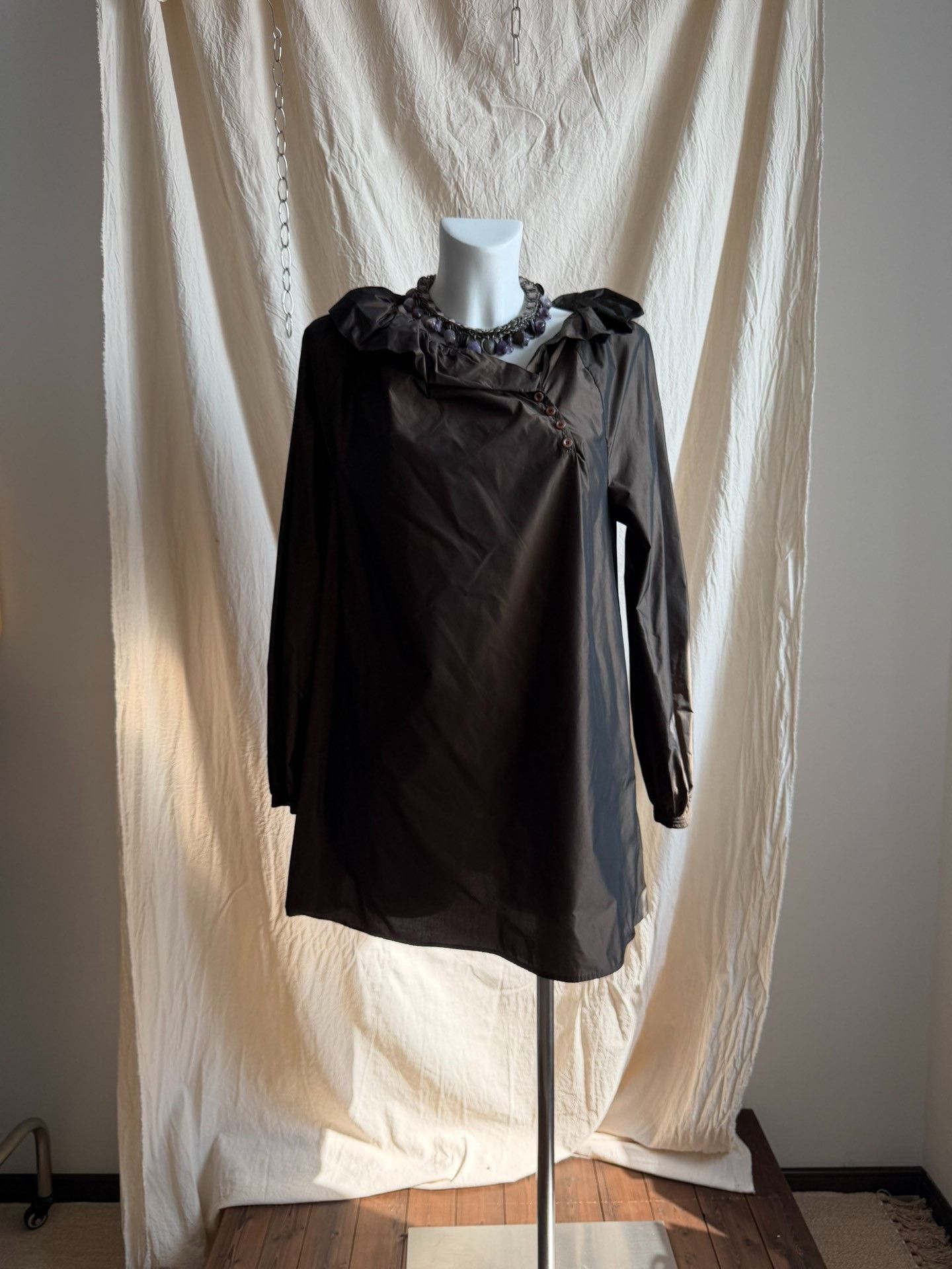 Givenchy Givenchy Vintage Lace Collar Polarized Blouse Size S / US 4 / IT 40 - 1 Thumbnail