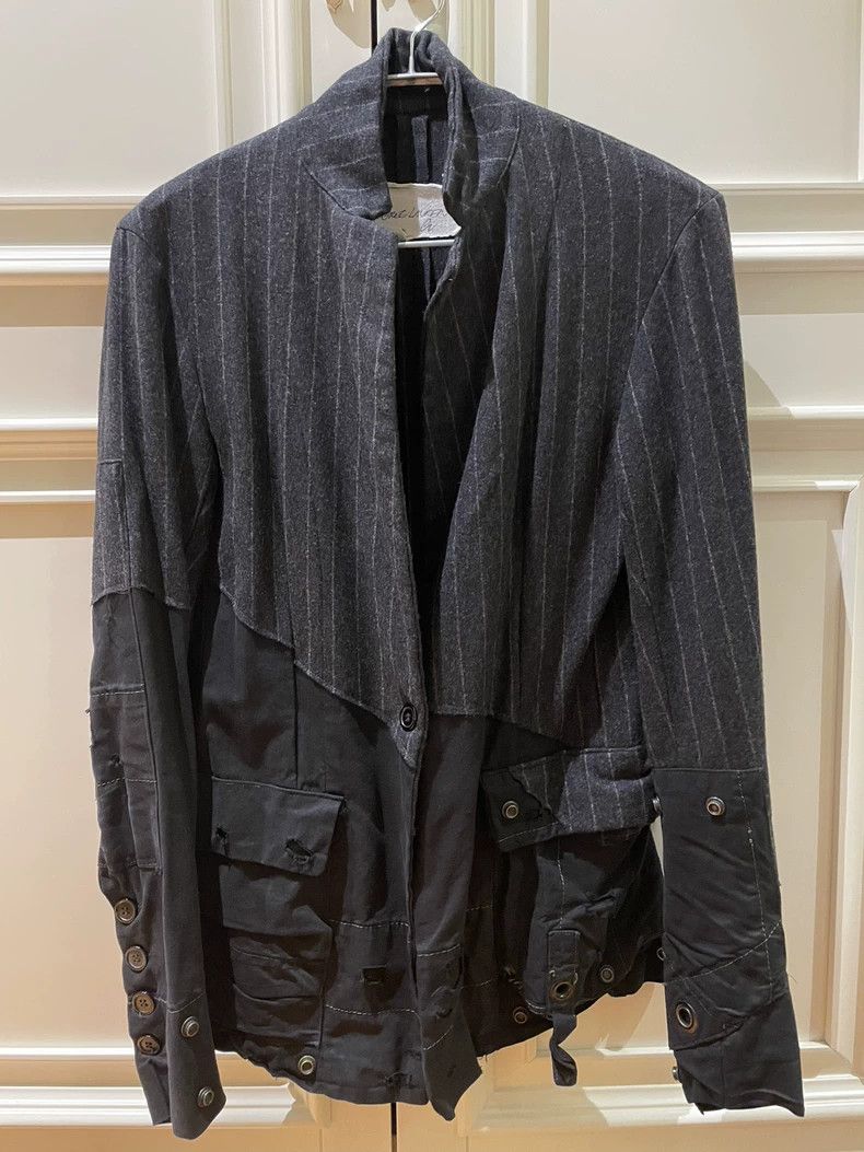 Greg Lauren greg lauren striped wool army jacket-dmc Size US S / EU 44-46 / 1 - 1 Thumbnail