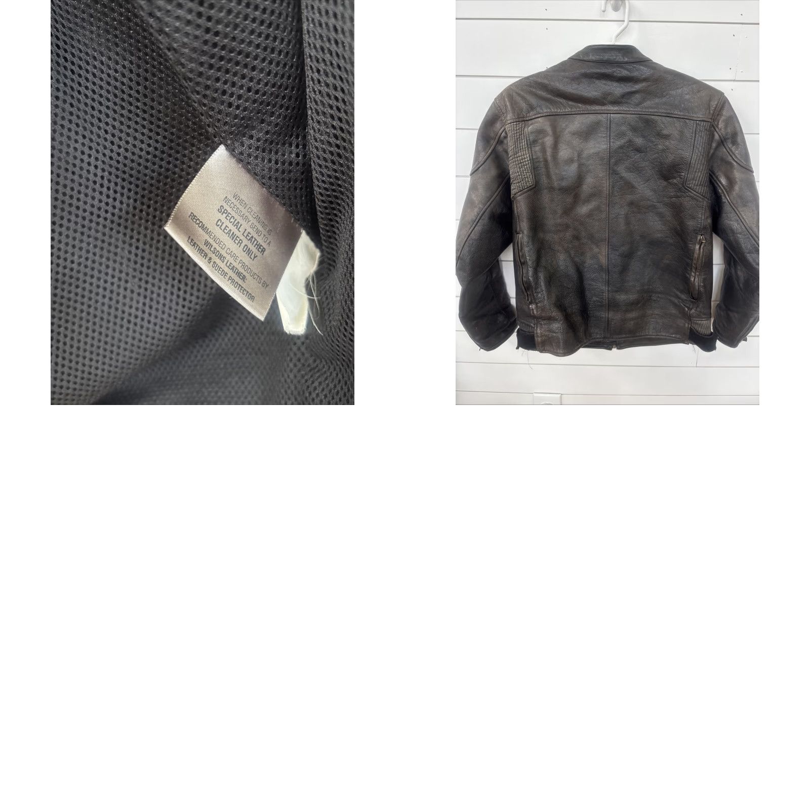 Vintage VINTAGE Wilsons Leather Bomber Jacket Coat Mens L Brown Full Zip Leather Size US L / EU 52-54 / 3 - 8 Thumbnail