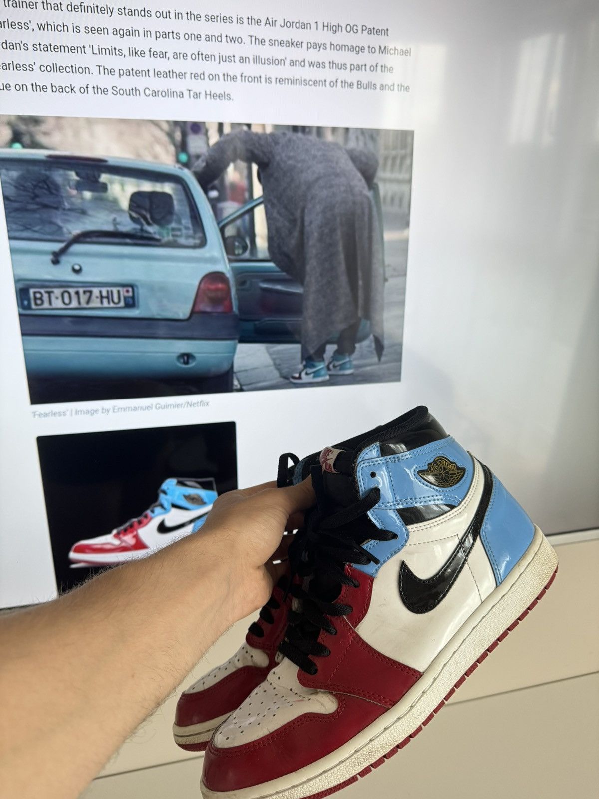Jordan Brand Jordan 1 Retro High Fearless UNC Chicago Size US 8.5 / EU 41-42 - 15 Thumbnail