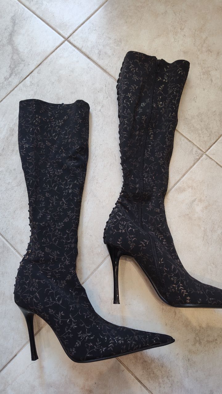 Other Designer Pointed Toe Boots Stiletto Heels US 6.5 / Eur 37 Size US 6.5 / IT 36.5 - 12 Thumbnail