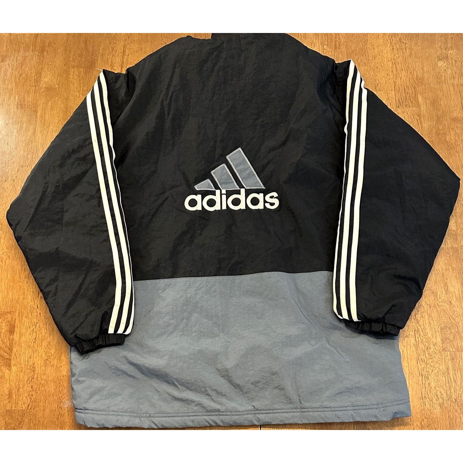 Adidas VINTAGE Adidas Coat Full Zip Ski Men L Black Puffer 90s Skiing Size US L / EU 52-54 / 3 - 3 Thumbnail