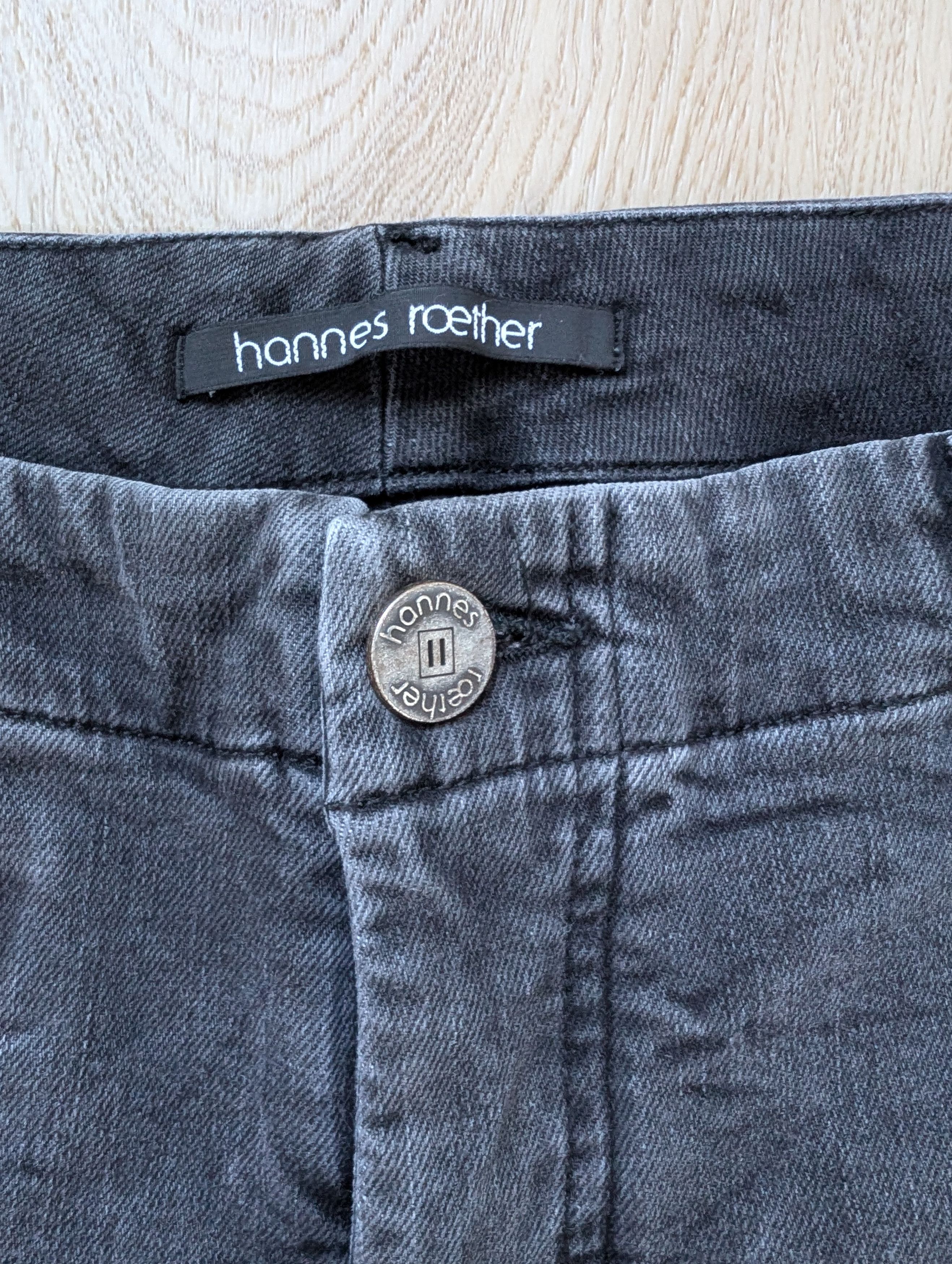 hannes roether Rare Hannes Roether Grey Avant Garde Denim Jeans RRP €329 Size US 34 / EU 50 - 4 Thumbnail