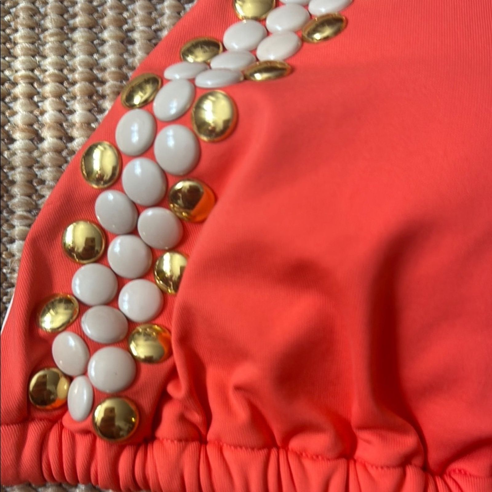 Michael Kors NWT Michael Kors Bikini with White and Gold Accents Size M Size ONE SIZE - 5 Thumbnail