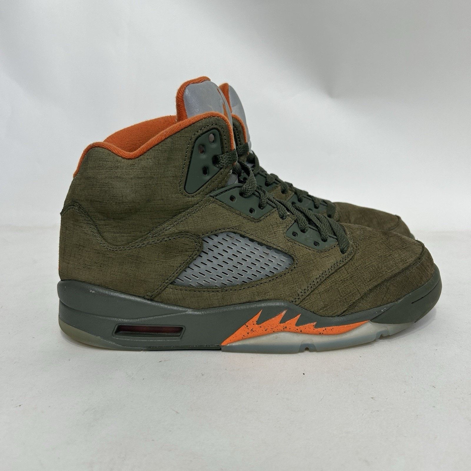 Jordan Brand Nike Air Jordan 5 Retro OG “Olive/Green Orange Grey” Size US 8.5 / EU 41-42 - 4 Thumbnail