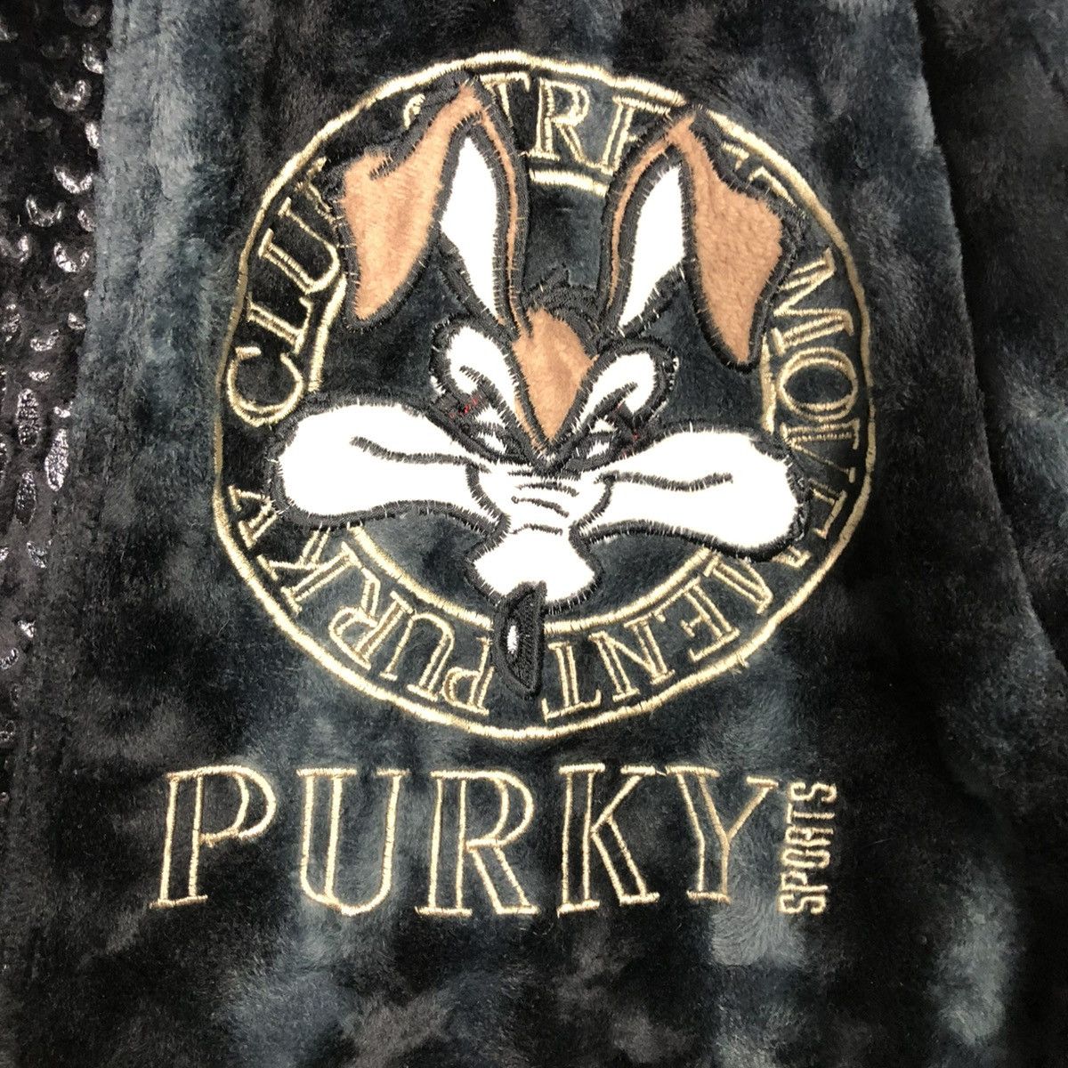 Cartoon Network 🔥VINTAGE OVERSIZE JACKET CARTOON PURKY RICH BLACK BIG LOGO Size US M / EU 48-50 / 2 - 21 Thumbnail