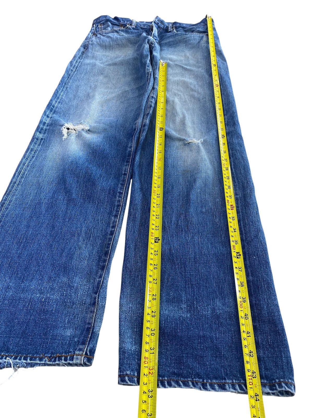KOJIMA GENES Kojima Genes Faded Wash Ripped Style Selvedge Jeans Size US 32 / EU 48 - 7 Thumbnail