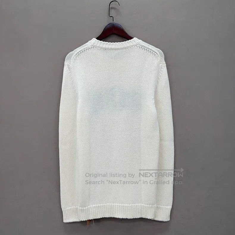 Fendi Fendi Off-white Floral Letter Logo Knit Sweater Size US M / EU 48-50 / 2 - 2 Thumbnail