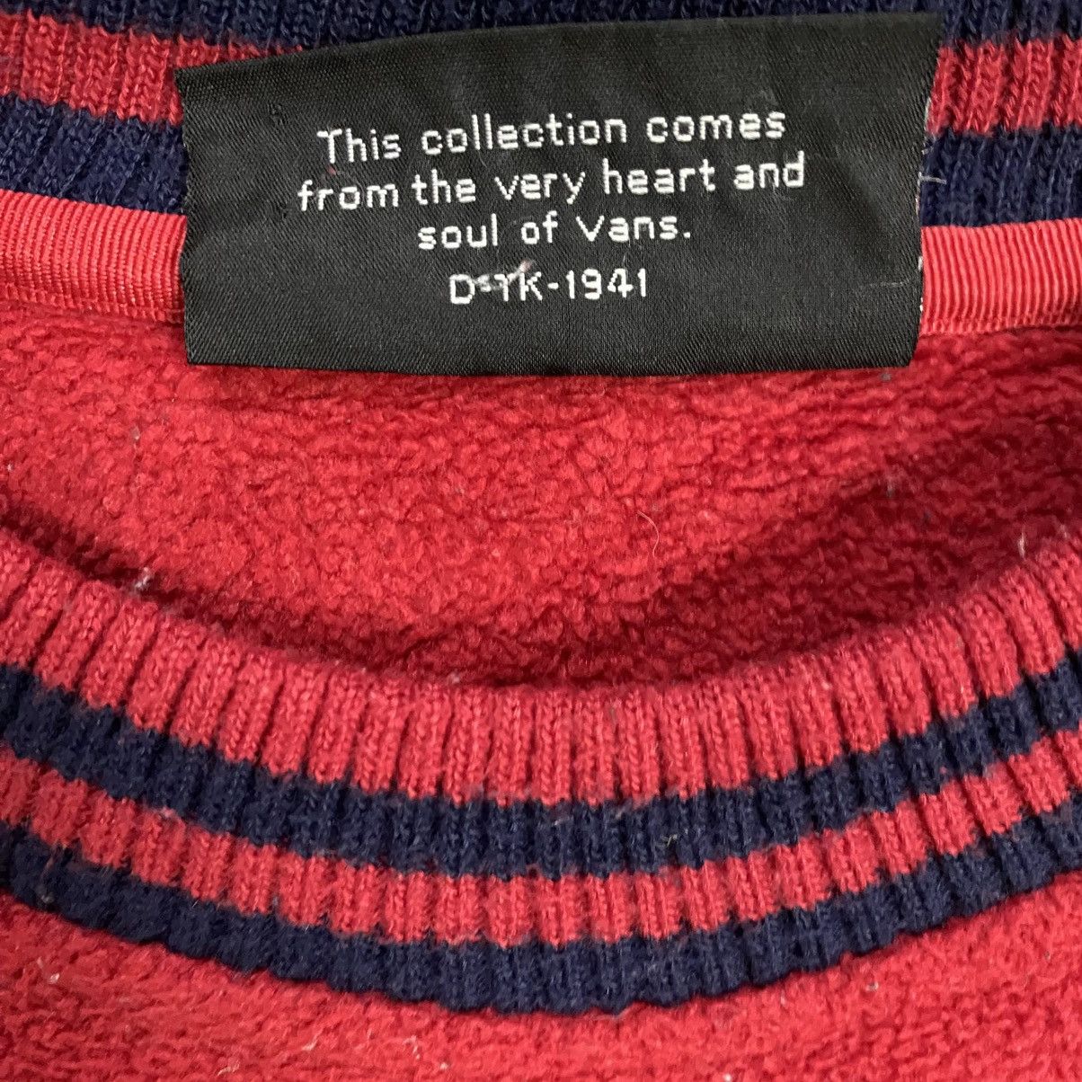 Vans × Vintage Vintage 90s Vans Big logo fleece sweat Size US L / EU 52-54 / 3 - 9 Thumbnail