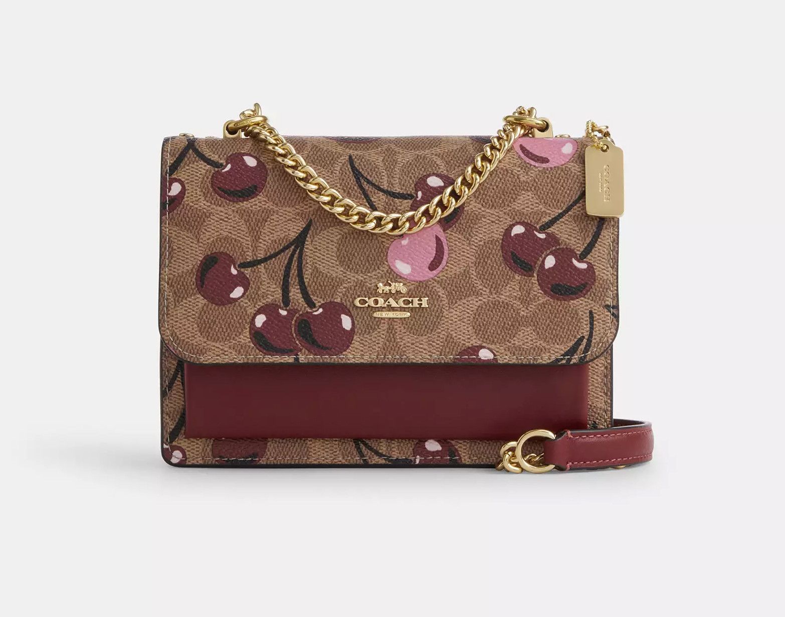 Coach Mini Klare Crossbody Bag In Signature Canvas Cherry CY716 Size ONE SIZE - 8 Thumbnail