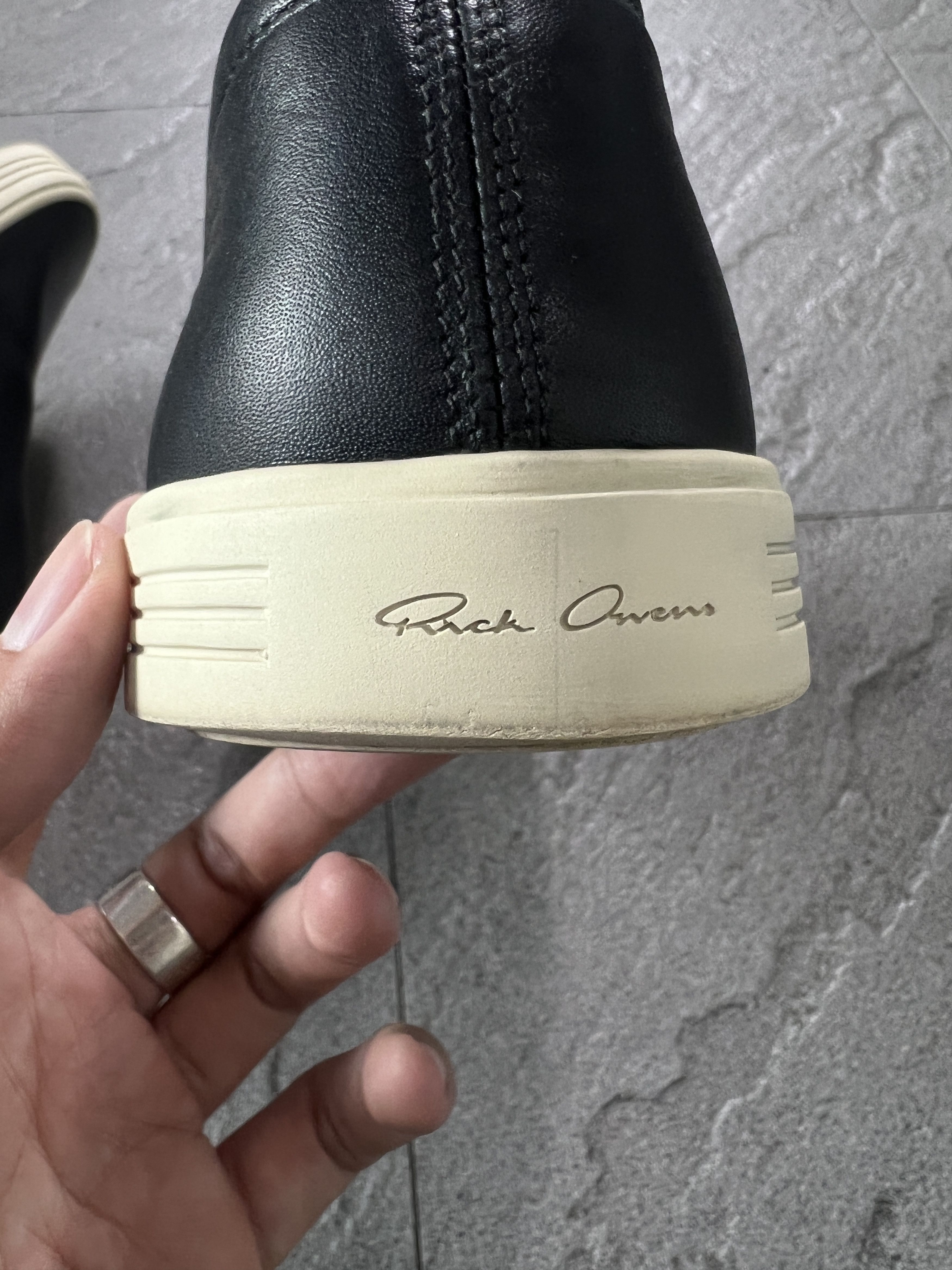 Rick Owens Rick Owens Leather Slip On Sneakers Black Size 40 Italy Size US 7 / EU 40 - 11 Thumbnail