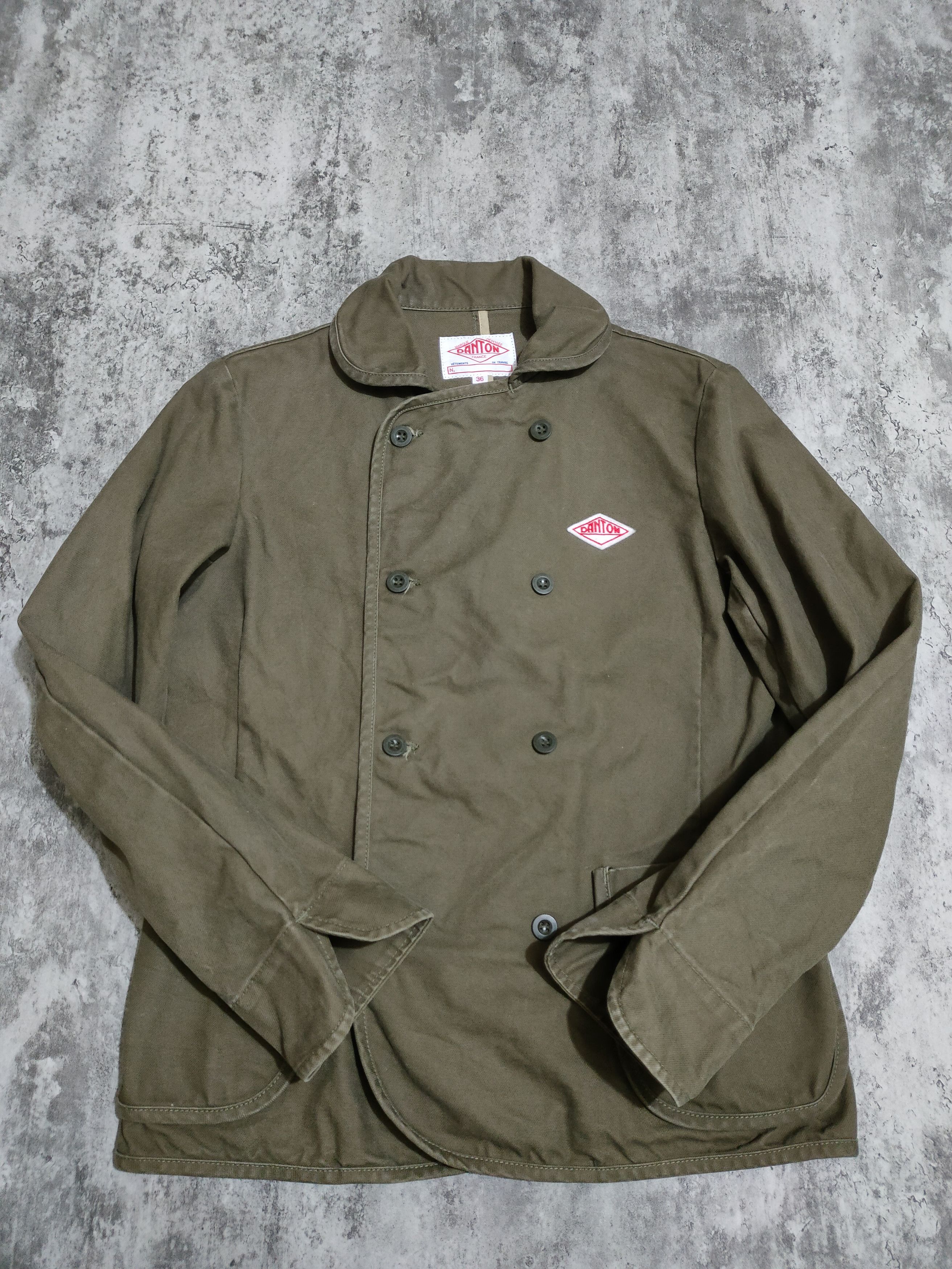 Danton Vintage Danton France Vetements de Travail Pea Coats Jacket Size US S / EU 44-46 / 1 - 5 Thumbnail