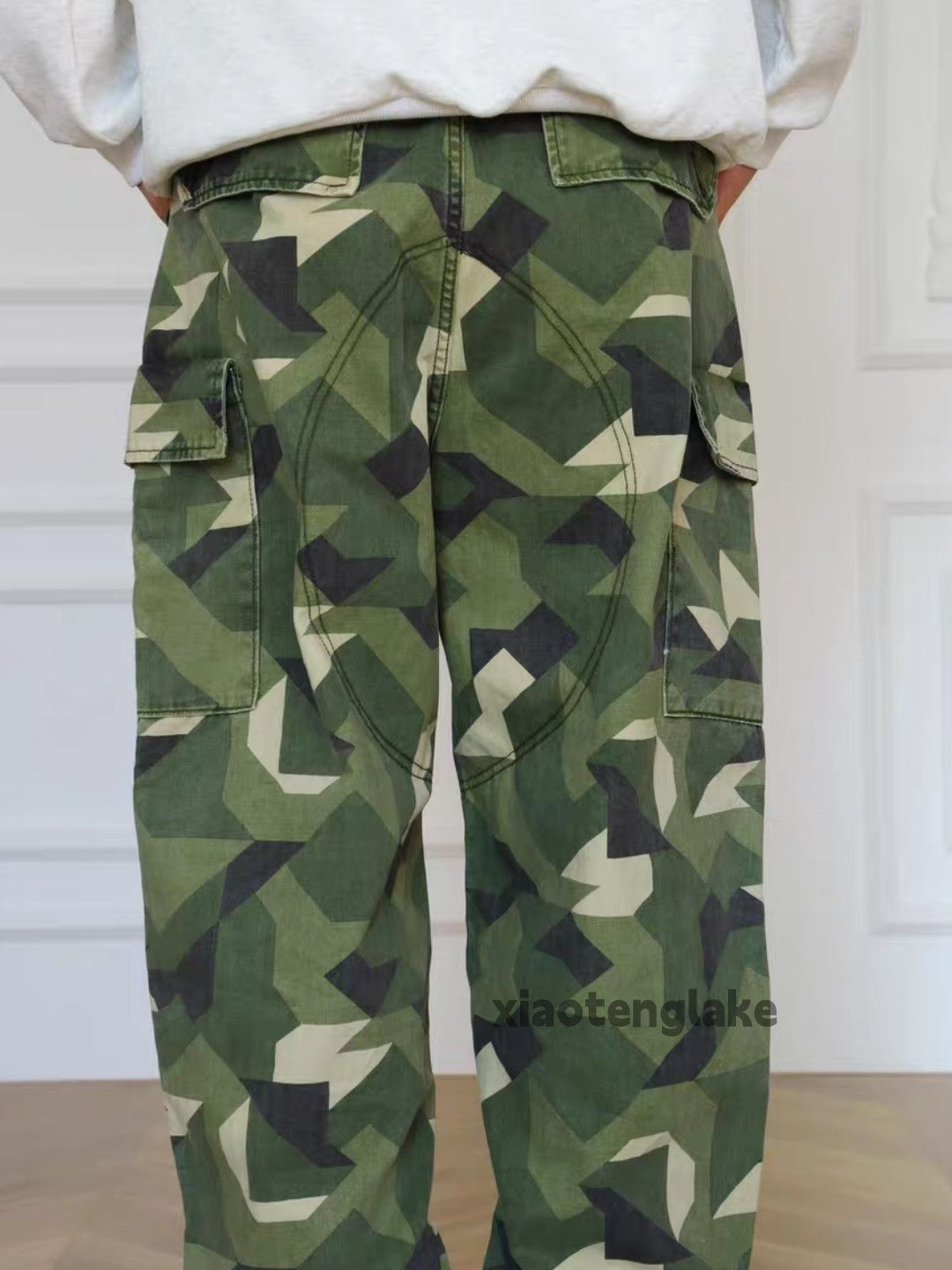 Vintage xz military outdoor tactical cargo hiphop camo pants Size US 31 - 2 Thumbnail