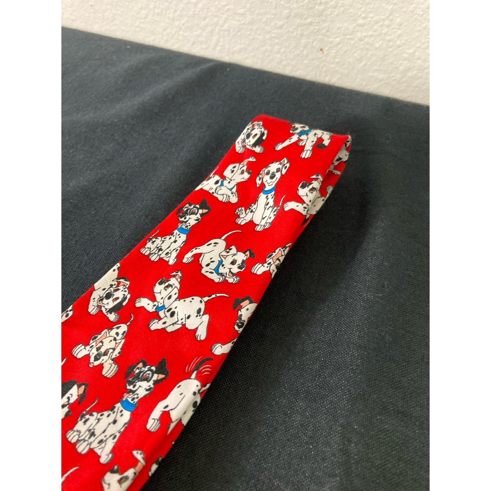 Disney Disney 101 Dalmatians Men's Necktie Red VTG 90s Characters Size ONE SIZE - 11 Thumbnail