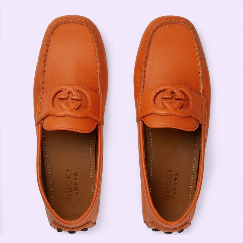 Gucci o1loc1c0326 843222 Men's Interlocking G Driver Loafers Size US 9 / EU 42 - 5 Thumbnail