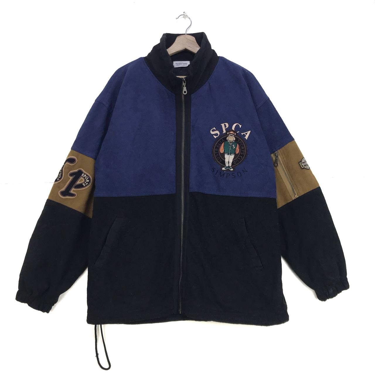 Sports Specialties × Vintage Vintage Simpson Australia Sports Club Big Logo Fleece Jacket Size US L / EU 52-54 / 3 - 1 Thumbnail