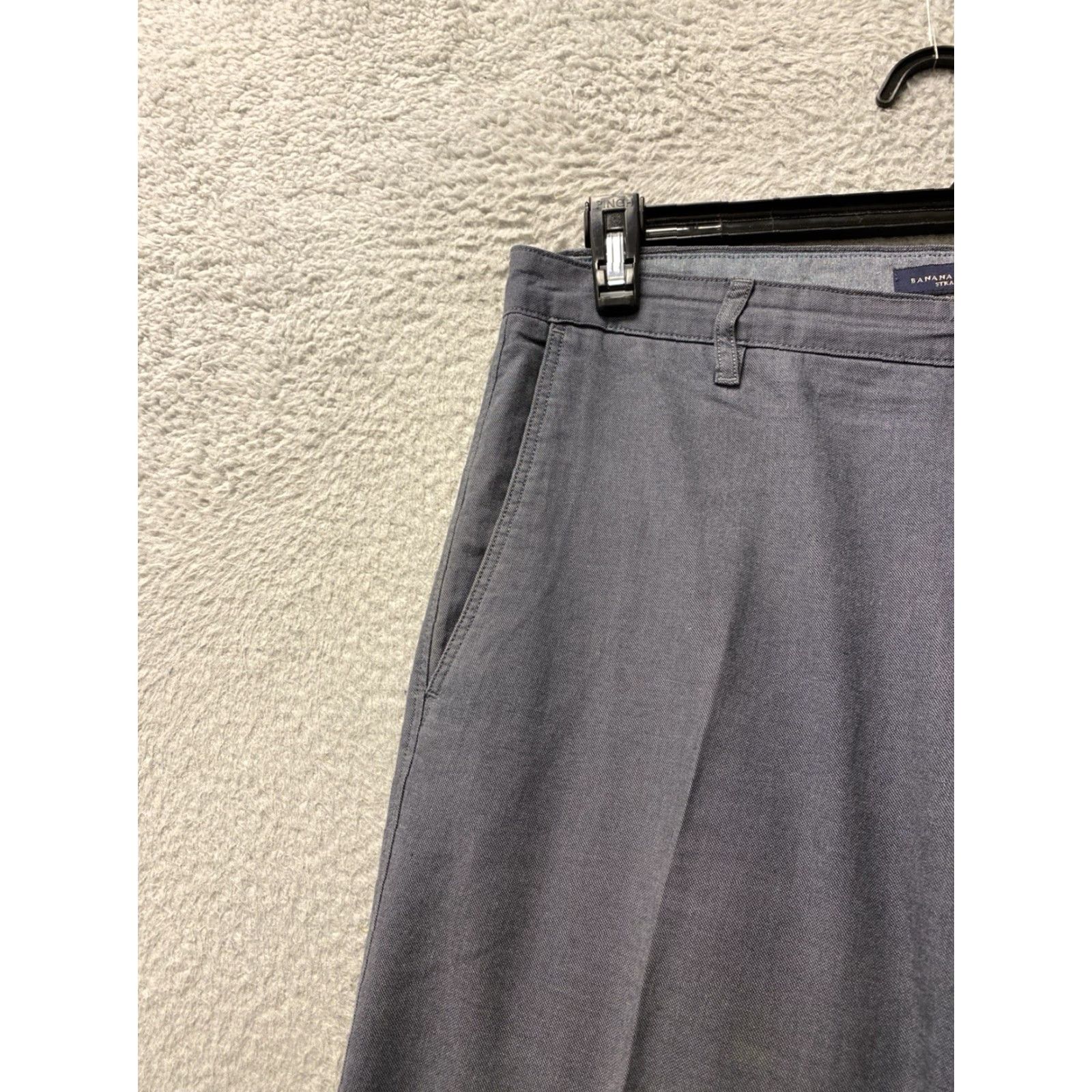 Banana Republic Banana Republic Men Chino Pants 32x30 Regular Gray Cotton Casual/0083 Mens Size US 32 / EU 48 - 3 Thumbnail