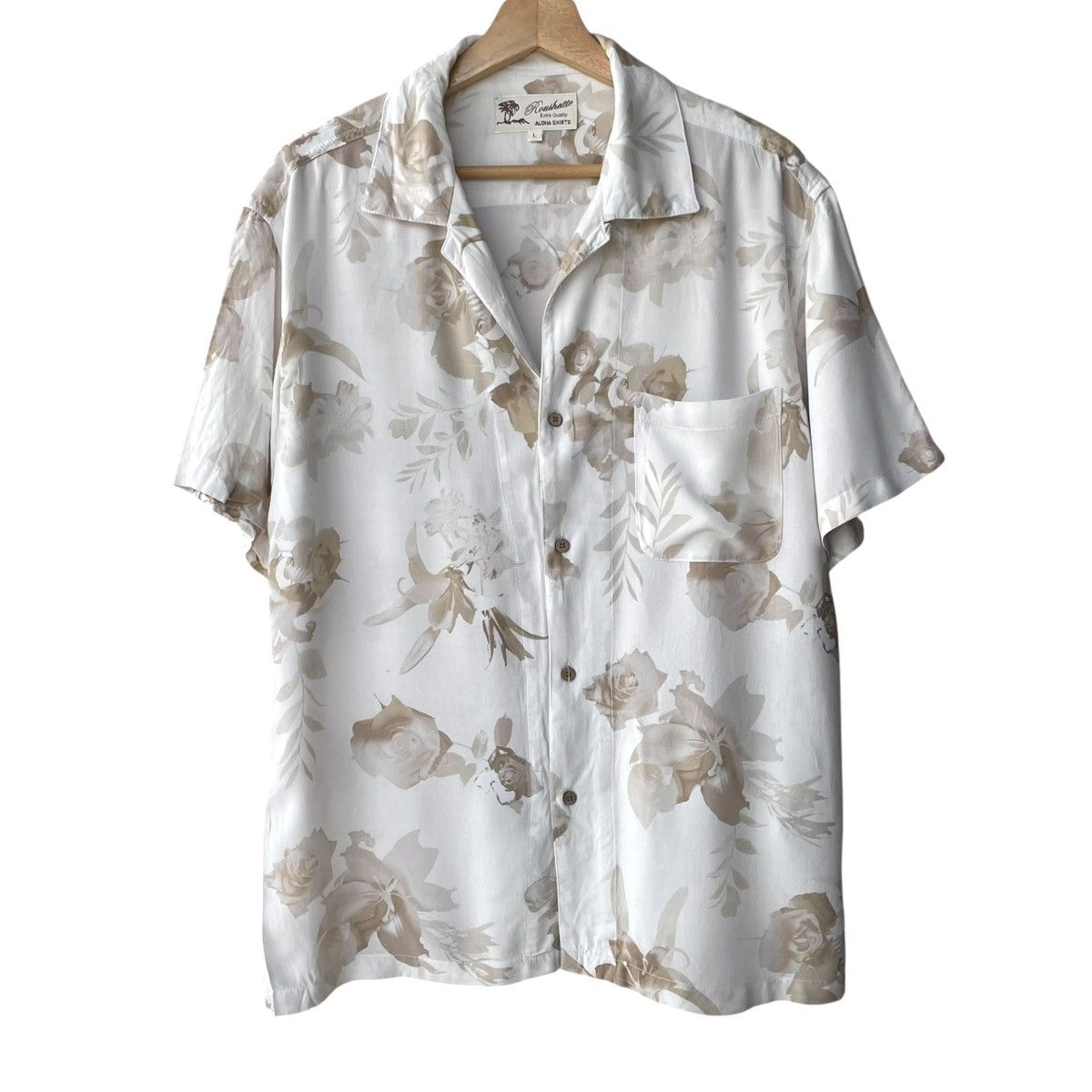 Japanese Brand Roushatte Japan Rayon Floral Hawaiian Shirt Size US L / EU 52-54 / 3 - 1 Thumbnail