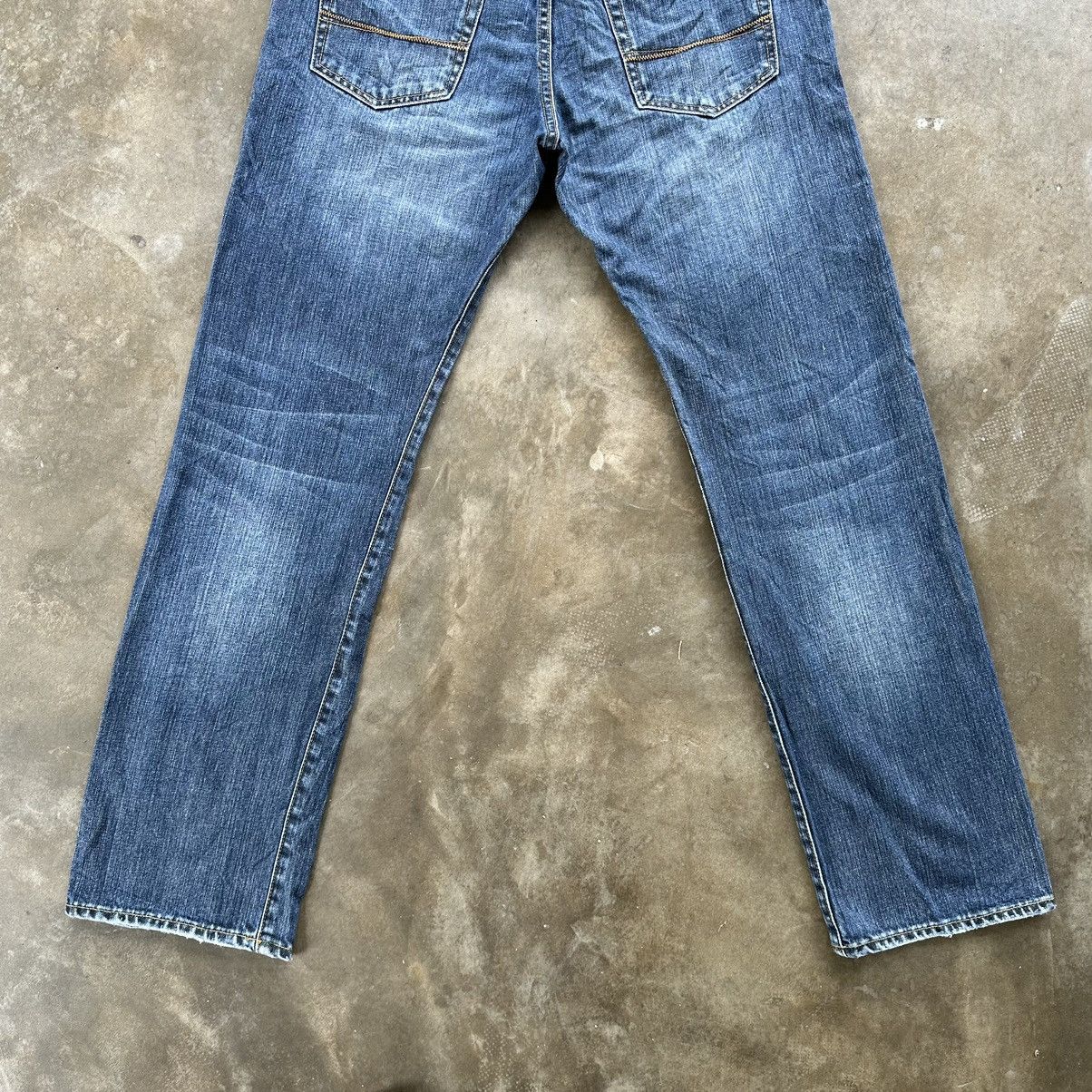 Japanese Brand Vintage Japanese Jean Distressed Faded Denim Pant W33 Size US 33 - 12 Thumbnail