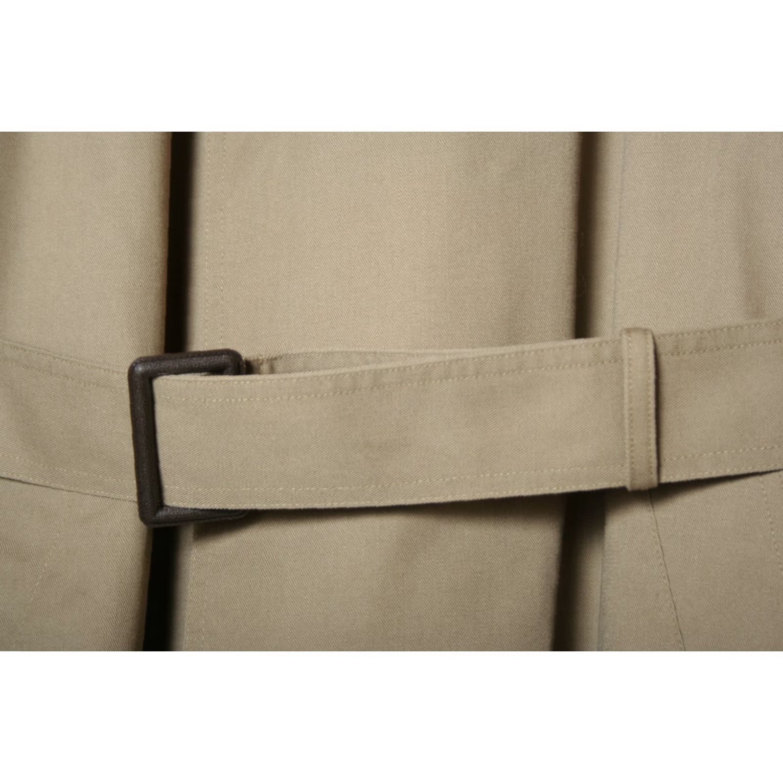 Vintage VINTAGE Prange's Beige Belted Trench Coat Overcoat Mens Sz. 40L Long Double Breasted Fur Liner Size US XXS / EU 40 - 3 Thumbnail