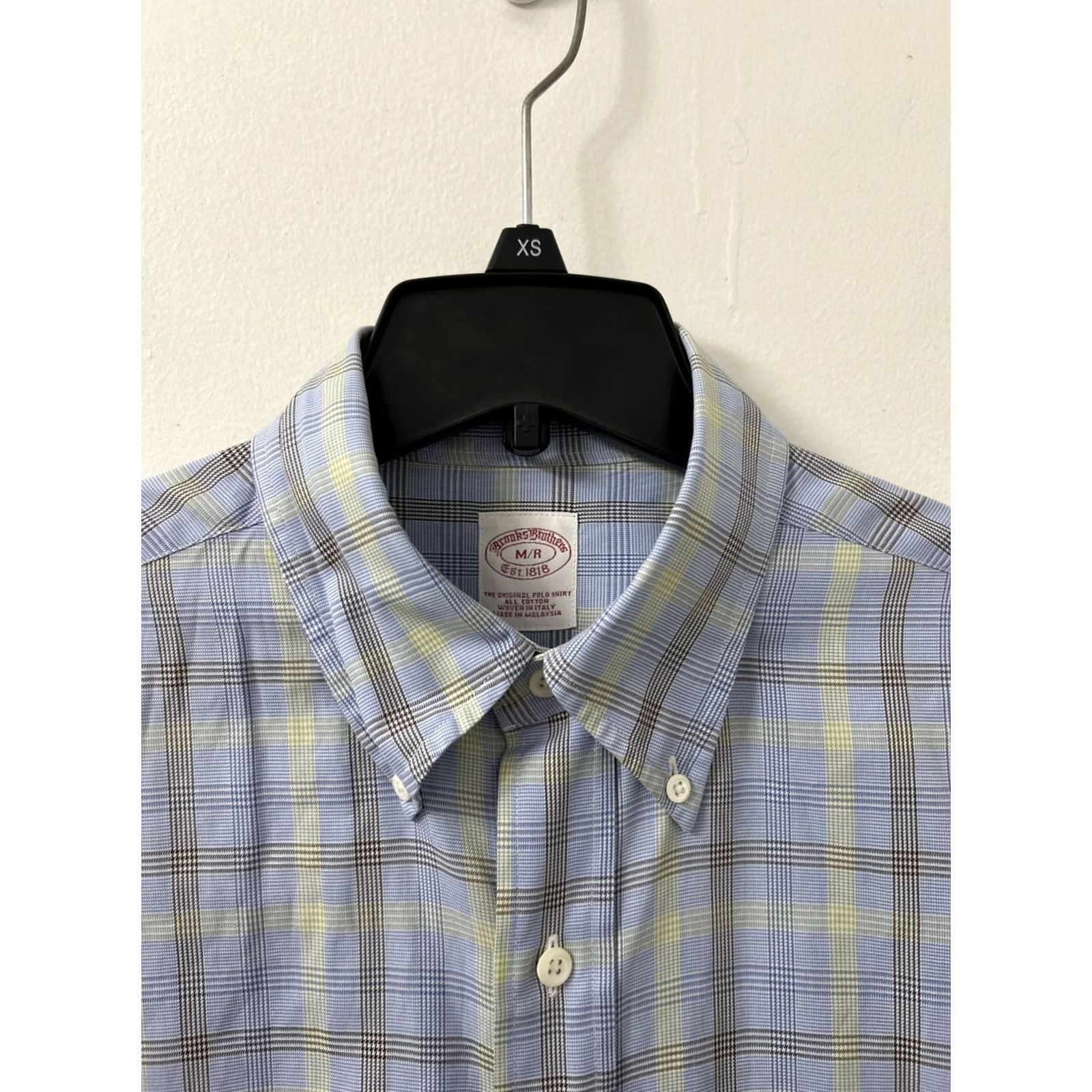 Brooks Brothers Brooks Brothers Original Polo Shirt Mens M Blue Plaid Button-Down Shirt Casual Preppy Breathable Pocketed Cotton Size US M / EU 48-50 / 2 - 5 Thumbnail