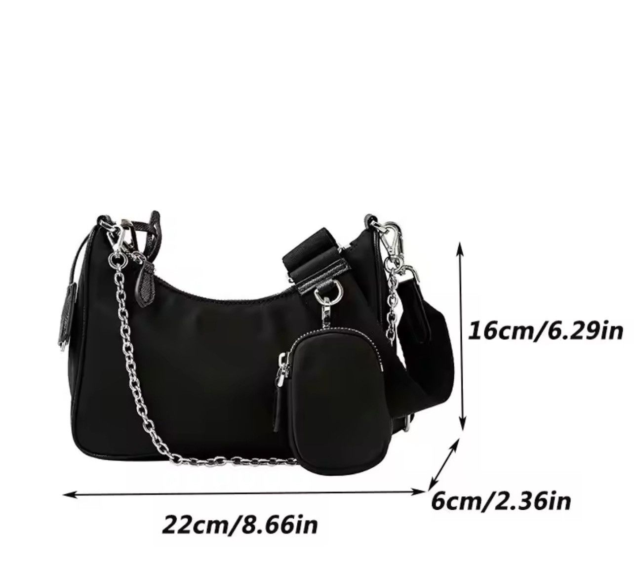 Japanese Brand × Vintage Casual Nylon Shoulder Hobo Bags Size ONE SIZE - 6 Thumbnail