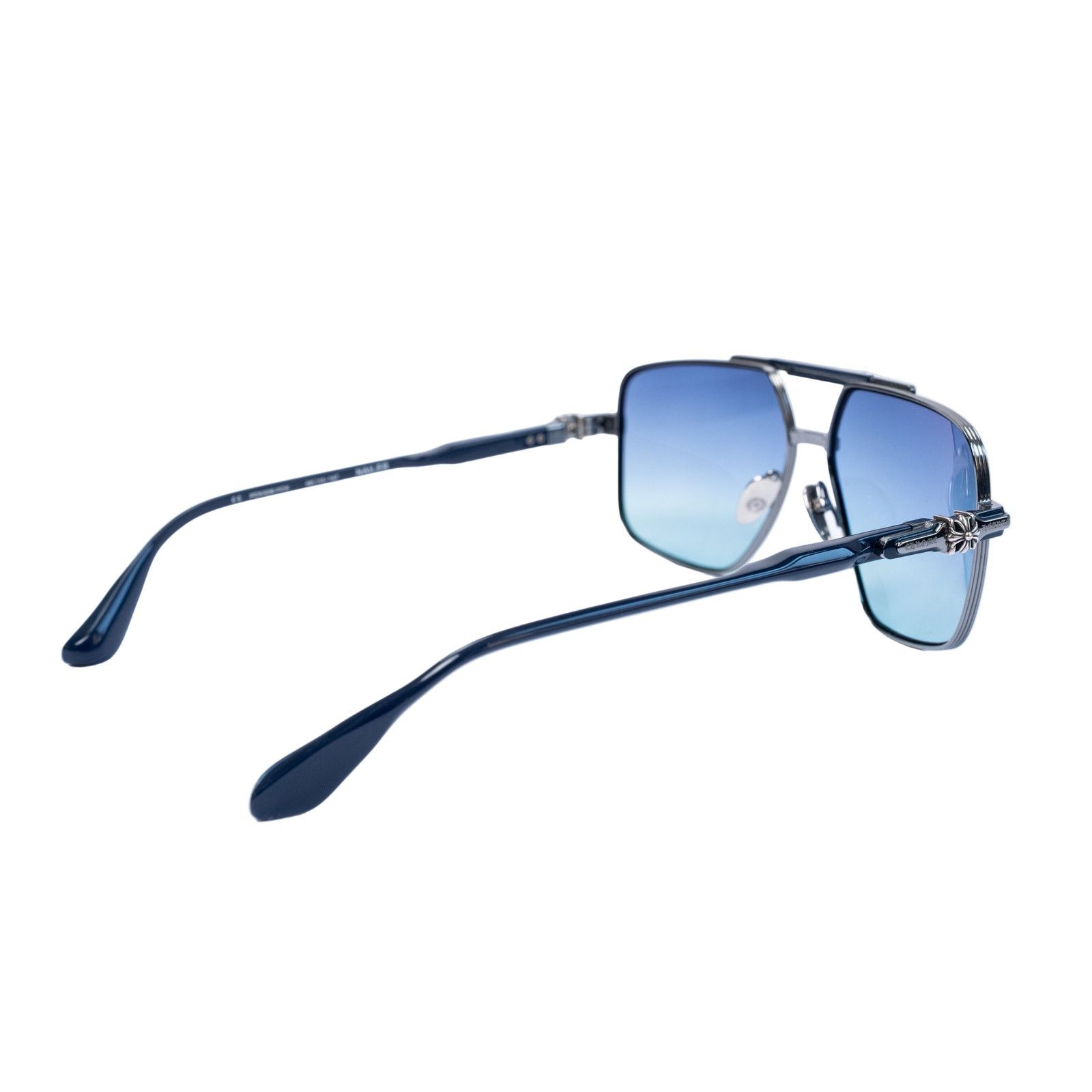 Chrome Hearts Nailer Navy Blue Sunglasses Size ONE SIZE - 3 Thumbnail