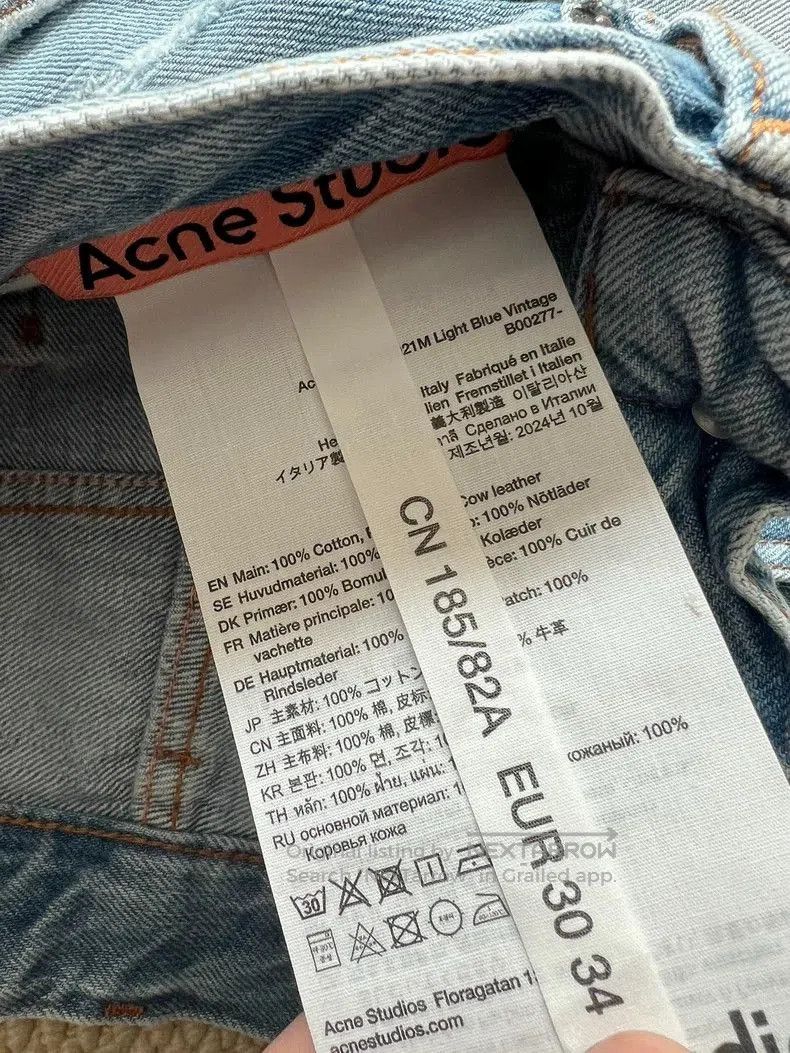 Acne Studios Light Blue Vintage Acne Studios Denim Pants. Size US 34 / EU 50 - 3 Thumbnail