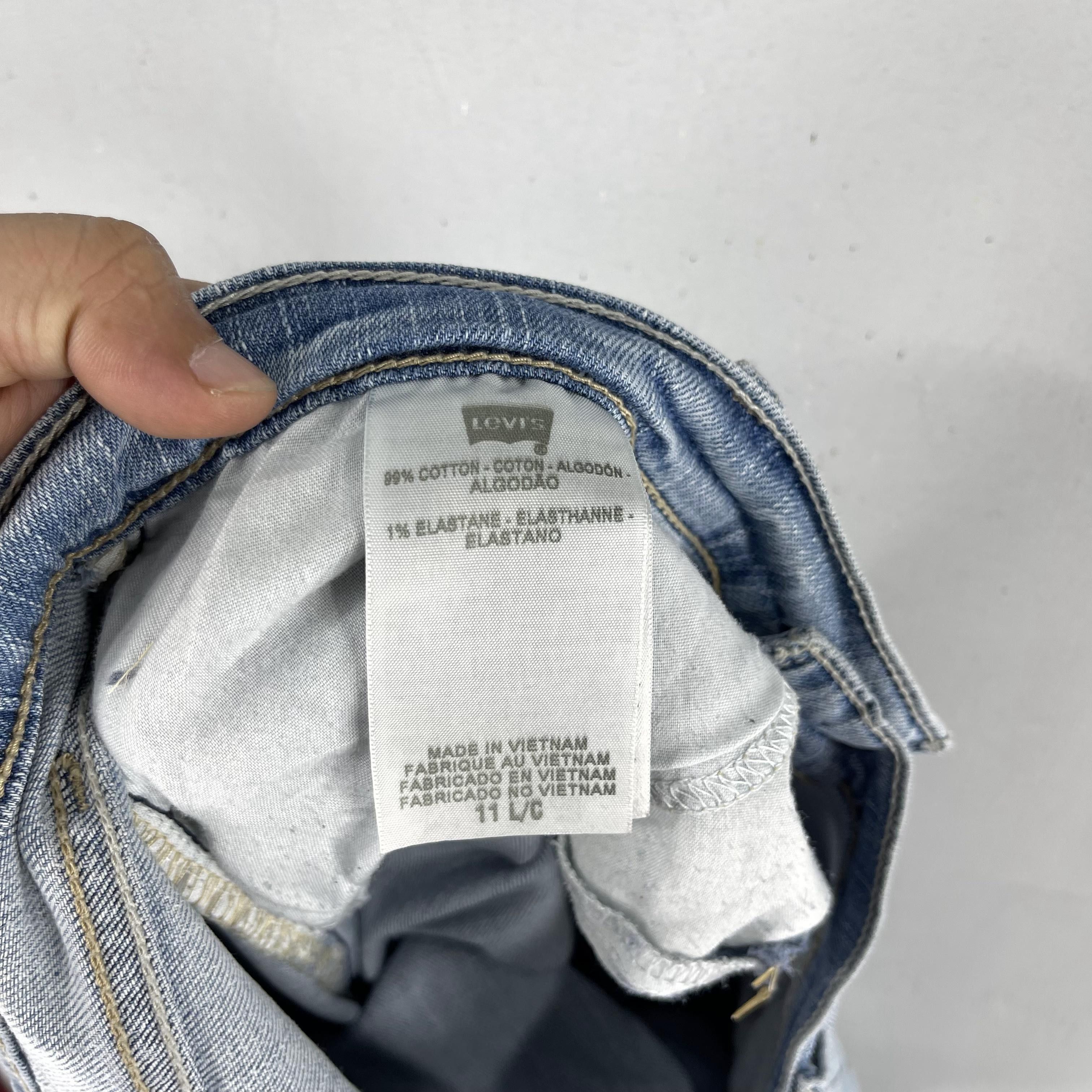 Levi's Size 33 Vintage Levis 524 Distressed Bootcut Sun Faded Jeans Size 33" - 3 Thumbnail