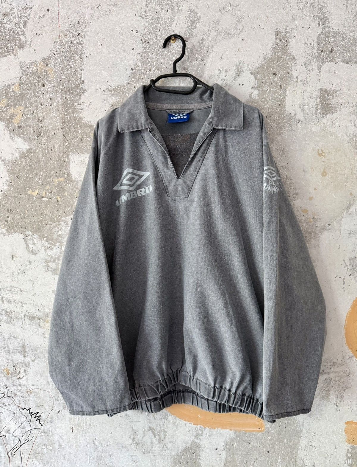 Umbro Vintage Umbro Training Drill Top Sweatshirt Washed Jacket Size US M / EU 48-50 / 2 - 10 Thumbnail