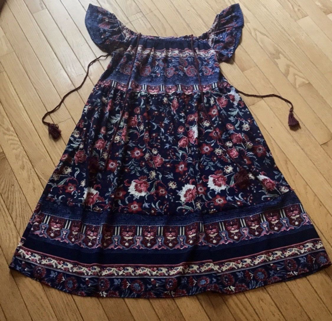 Other KNOX ROSE VERSATILE OFF SHOULDER FLORAL BOHO PEASANT DRESS Size M / US 6-8 / IT 42-44 - 5 Thumbnail