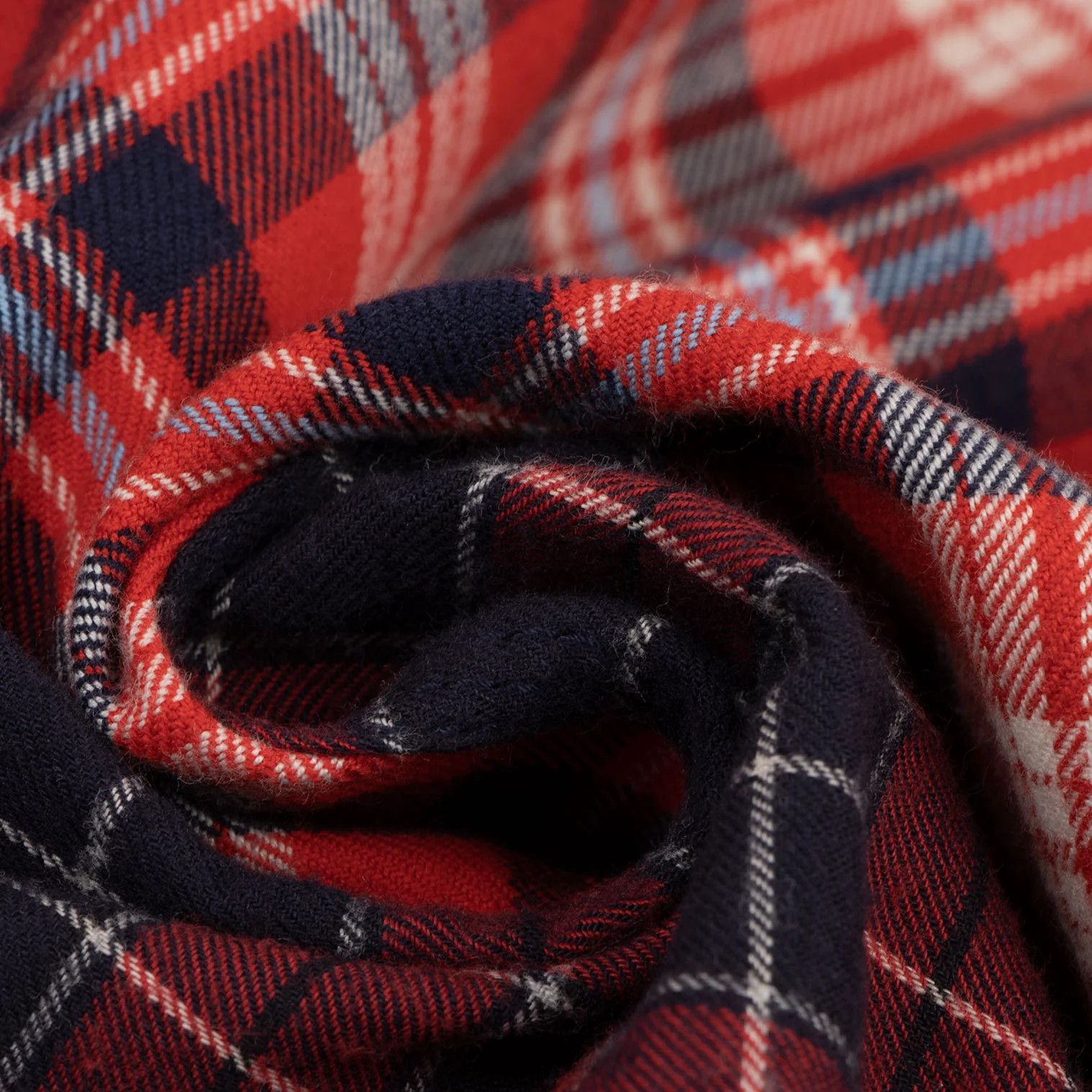 Junya Watanabe Checkered Flannel Shirt in Red and Navy, Size XS Size US XS / EU 42 / 0 - 15 Thumbnail