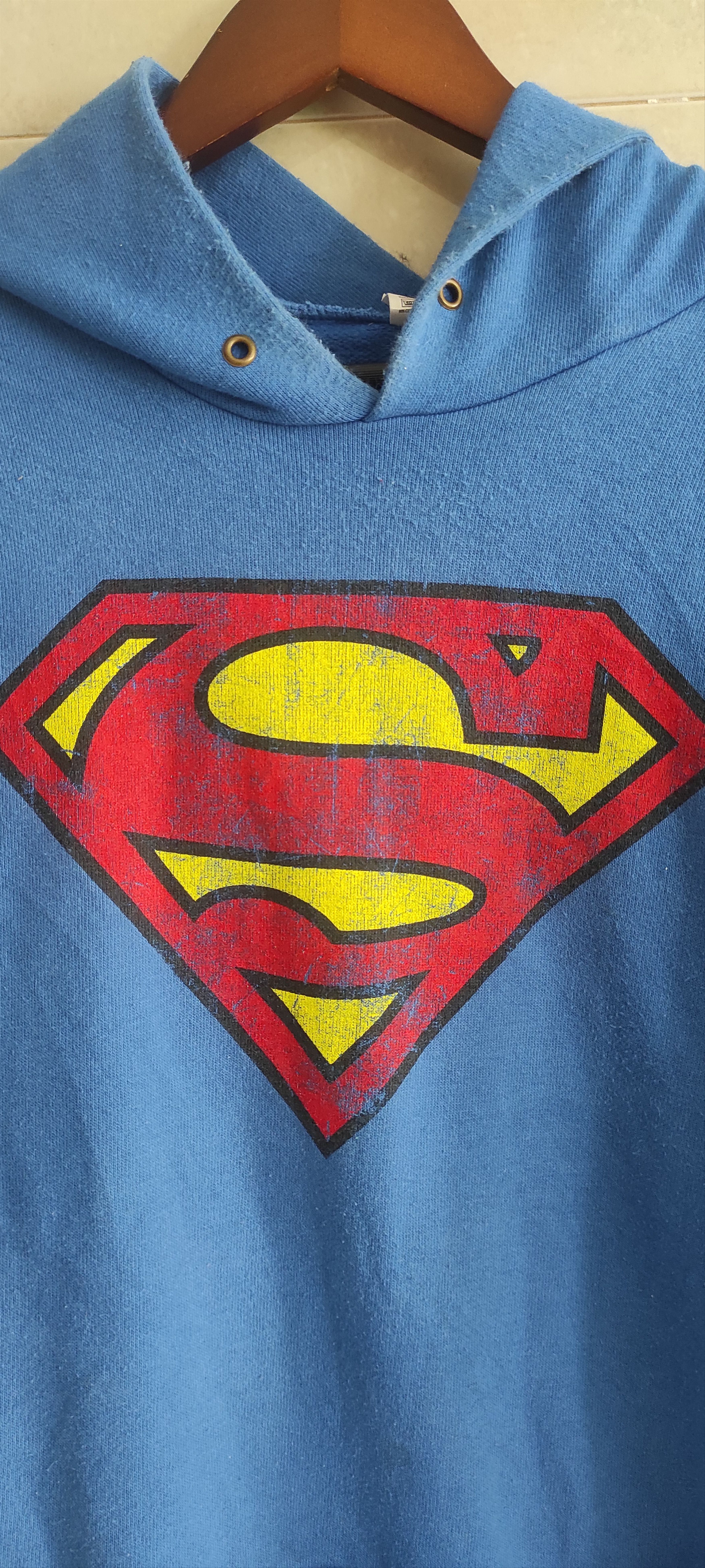 DC Comics × Fruit Of The Loom × Vintage Fruit Of The Loom DC Comics Hero Superman Hooded Sweatshirt Size US XXL / EU 58 / 5 - 3 Thumbnail
