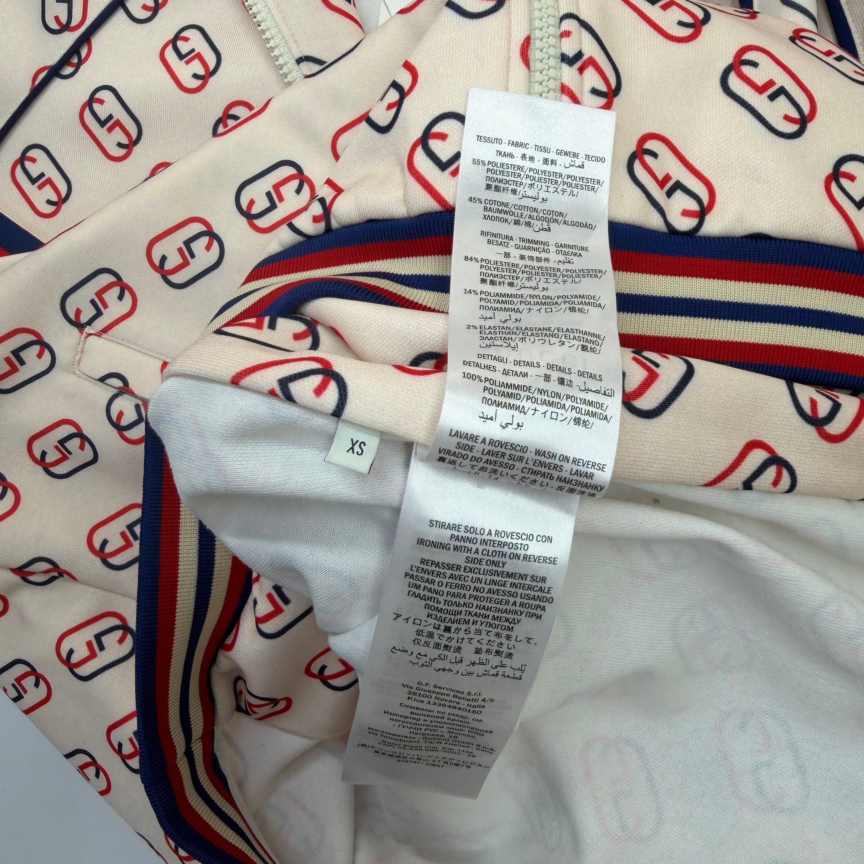 Gucci Gucci Interlocking GG Ivory Technical Jersey Track Jacket XS Size US S / EU 44-46 / 1 - 6 Thumbnail