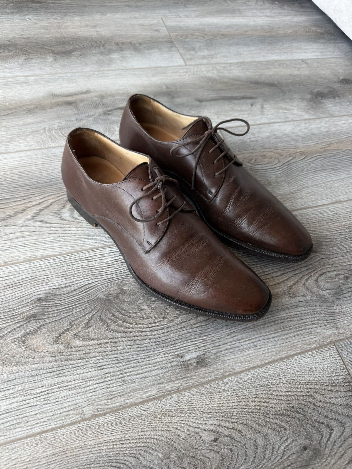 Church's Church's Sawdley Brown Leather Derby Brogue Size US 10 / EU 43 - 1 Thumbnail
