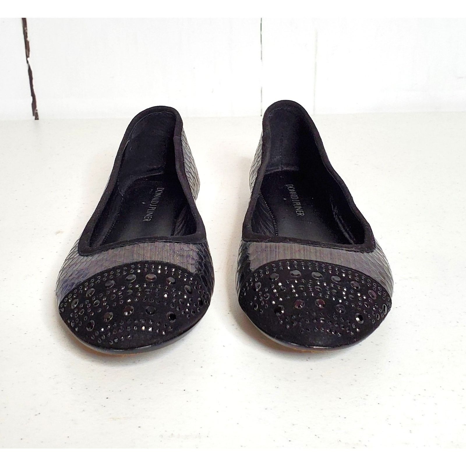 Donald Pliner Donald J Pliner Great Snakeskin Cap-Toe Ballet Flats 7 Size US 7 / IT 37 - 3 Thumbnail