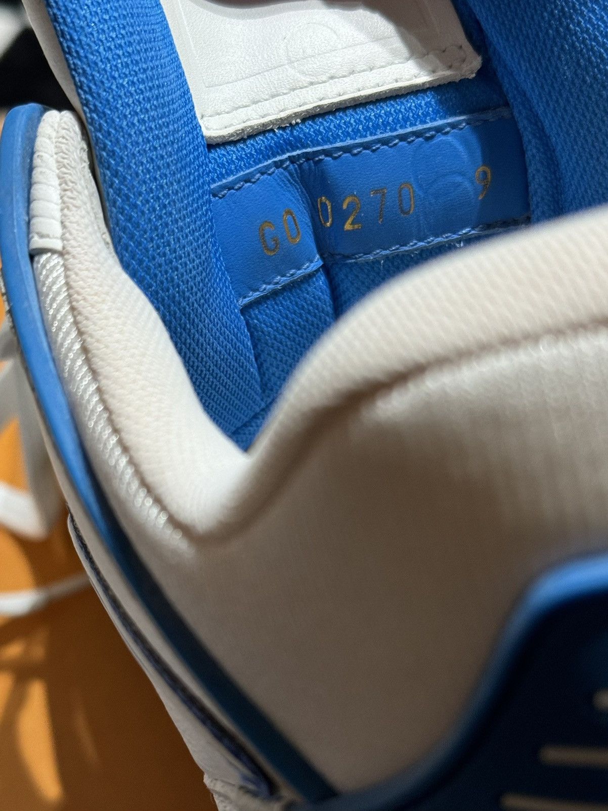Louis Vuitton SS19 AZUR BLUE TRAINER LOW WHITE SNEAKERS LOGO MONOGRAM Size US 10 / EU 43 - 7 Thumbnail