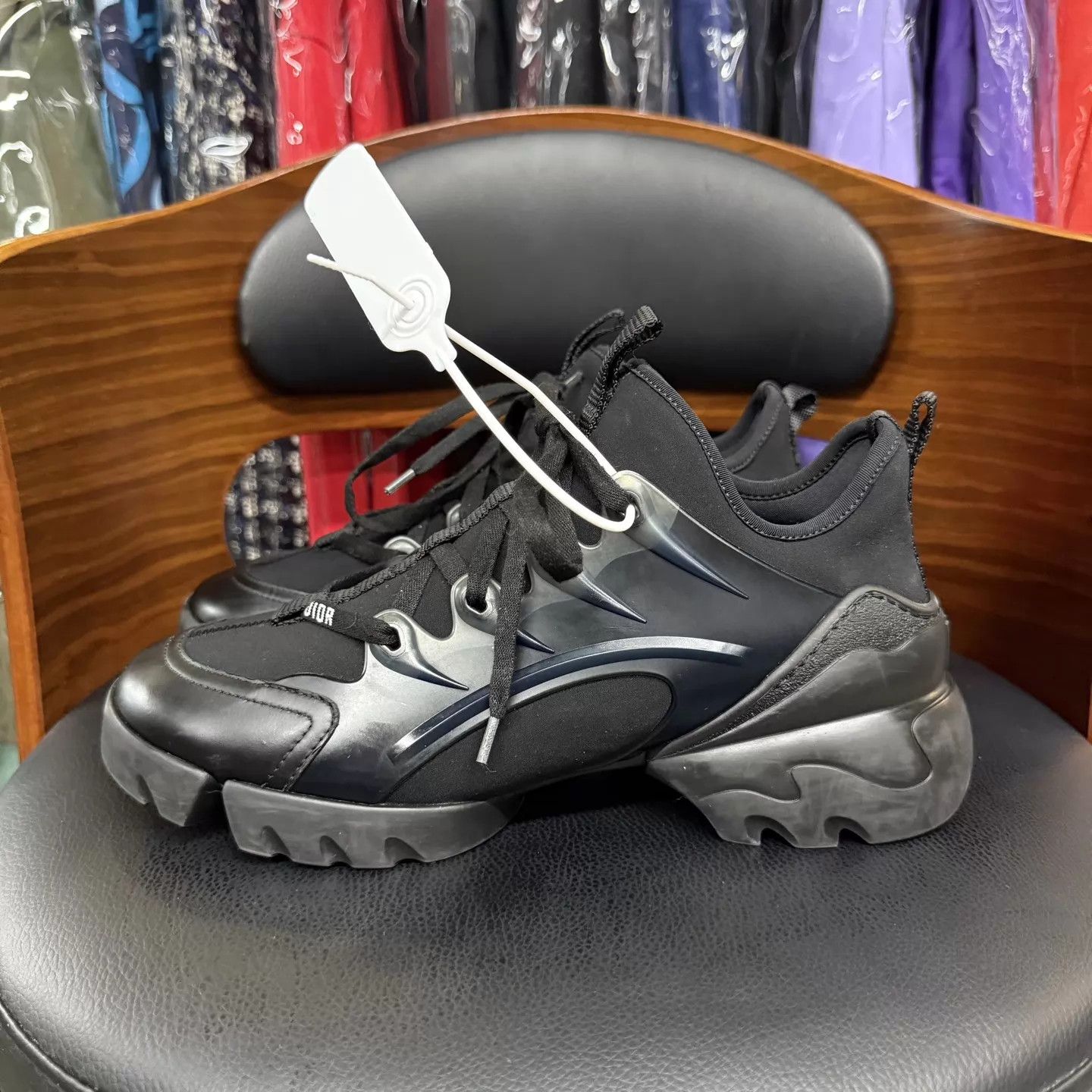 Dior Dior D-Connect Black Dad Shoe 37.5 Lightly Used Size US 7 / IT 37 - 6 Thumbnail