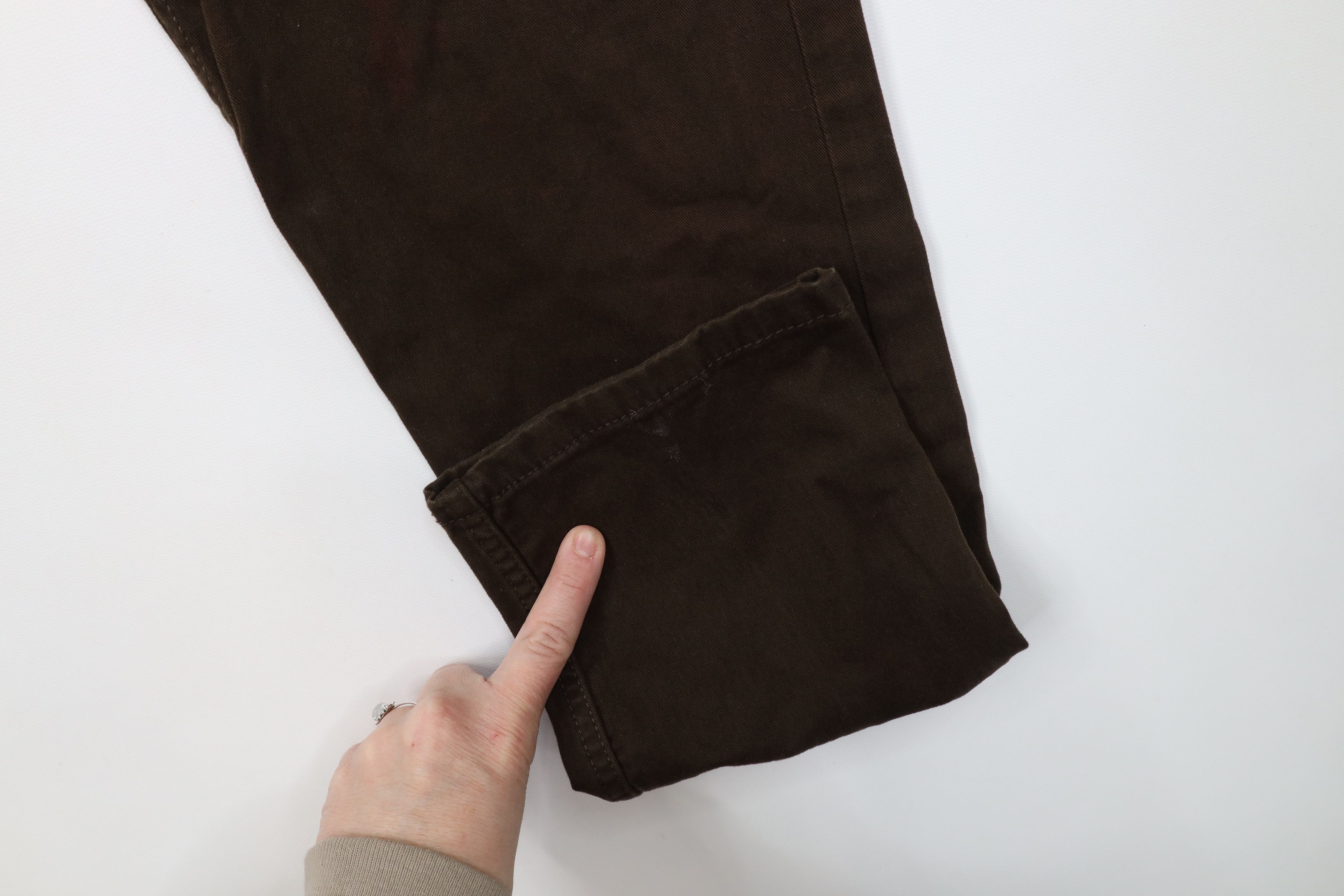 Levi's Vintage Y2K Levis 502 Slim Taper Leg Twill Pants Brown Size US 33 - 6 Thumbnail