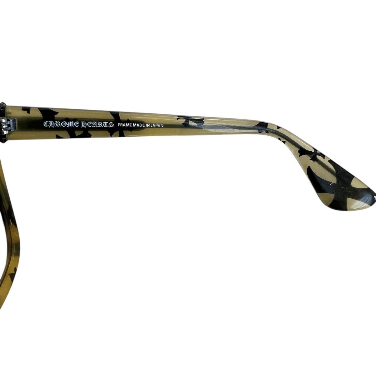 Chrome Hearts CHROME HEARTS "GLITTER GOO" Beige Cross Pattern Sunglasses Size ONE SIZE - 5 Thumbnail