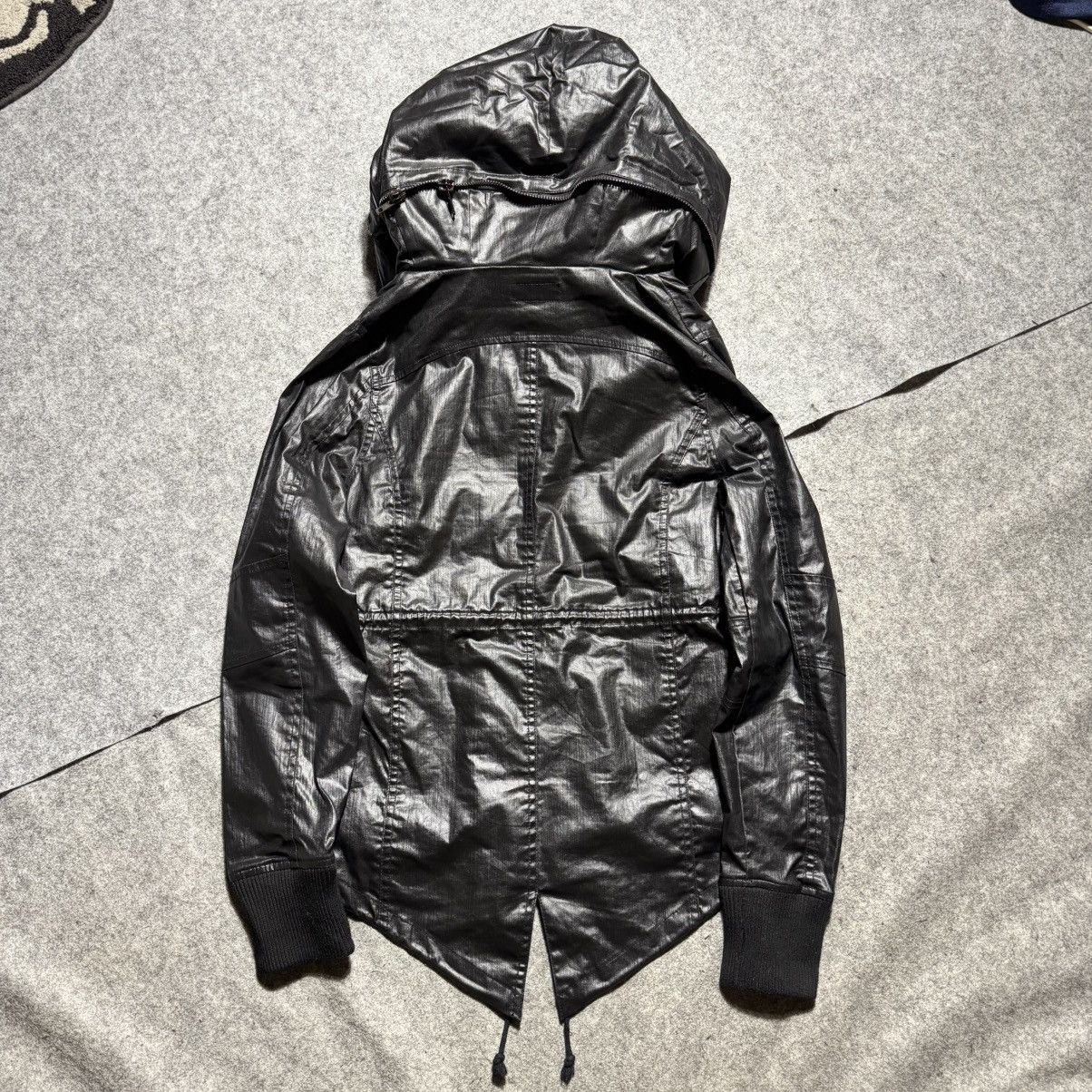 Le Grande Bleu (L.G.B.) 00s Vice Fairy Coated Rider Jacket hooded coating archive Size US L / EU 52-54 / 3 - 11 Thumbnail
