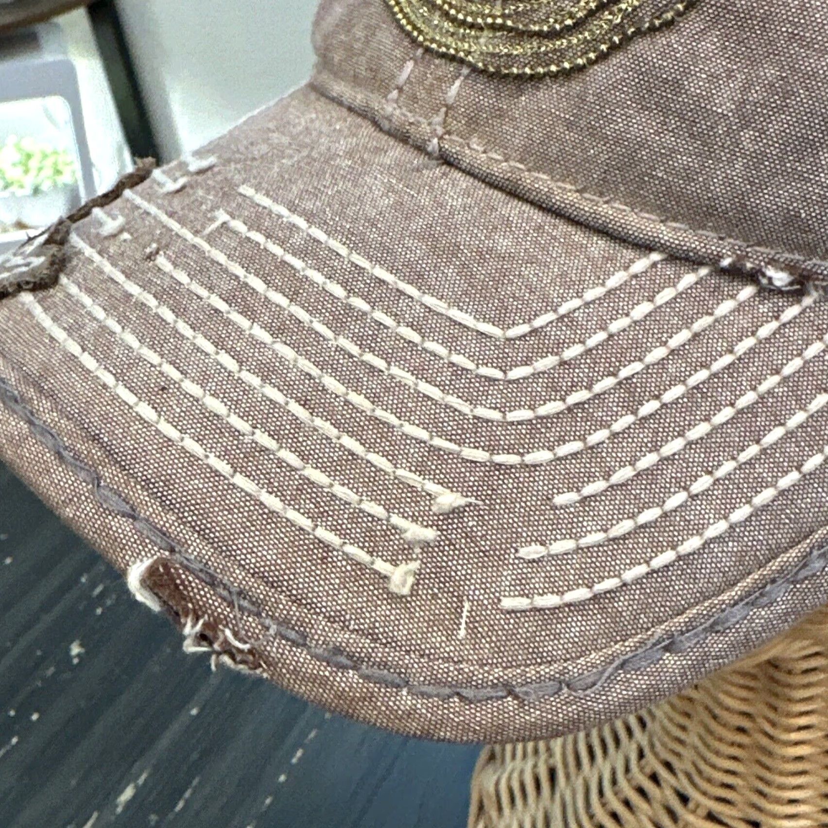 True Religion VINTAGE True Religion Baseball Cap Mens One Size Black Distressed Horseshoe Logo Hat Size ONE SIZE - 6 Thumbnail