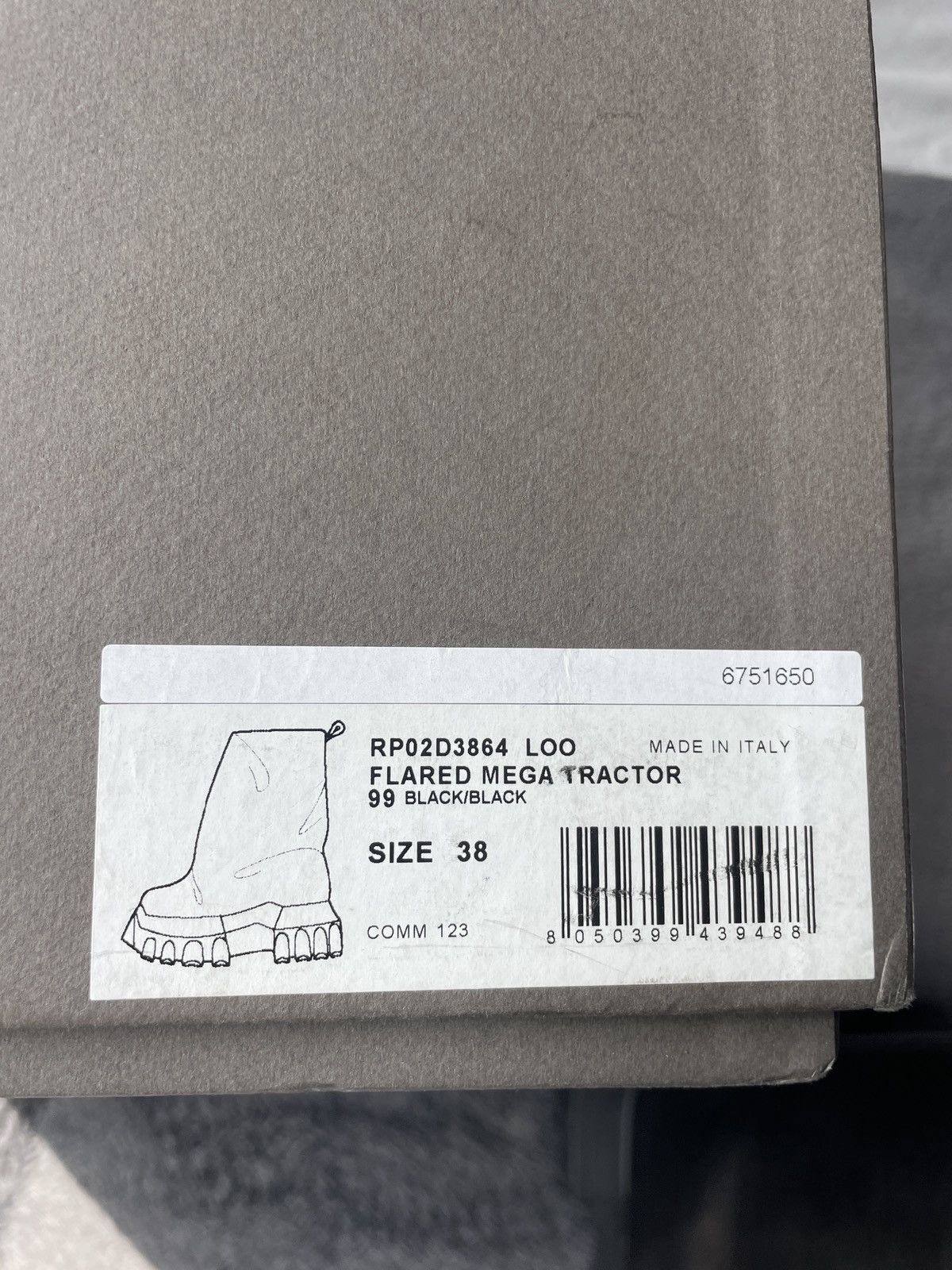 Rick Owens Rick Owens flared mega tractor boots Size US 8 / IT 38 - 9 Thumbnail