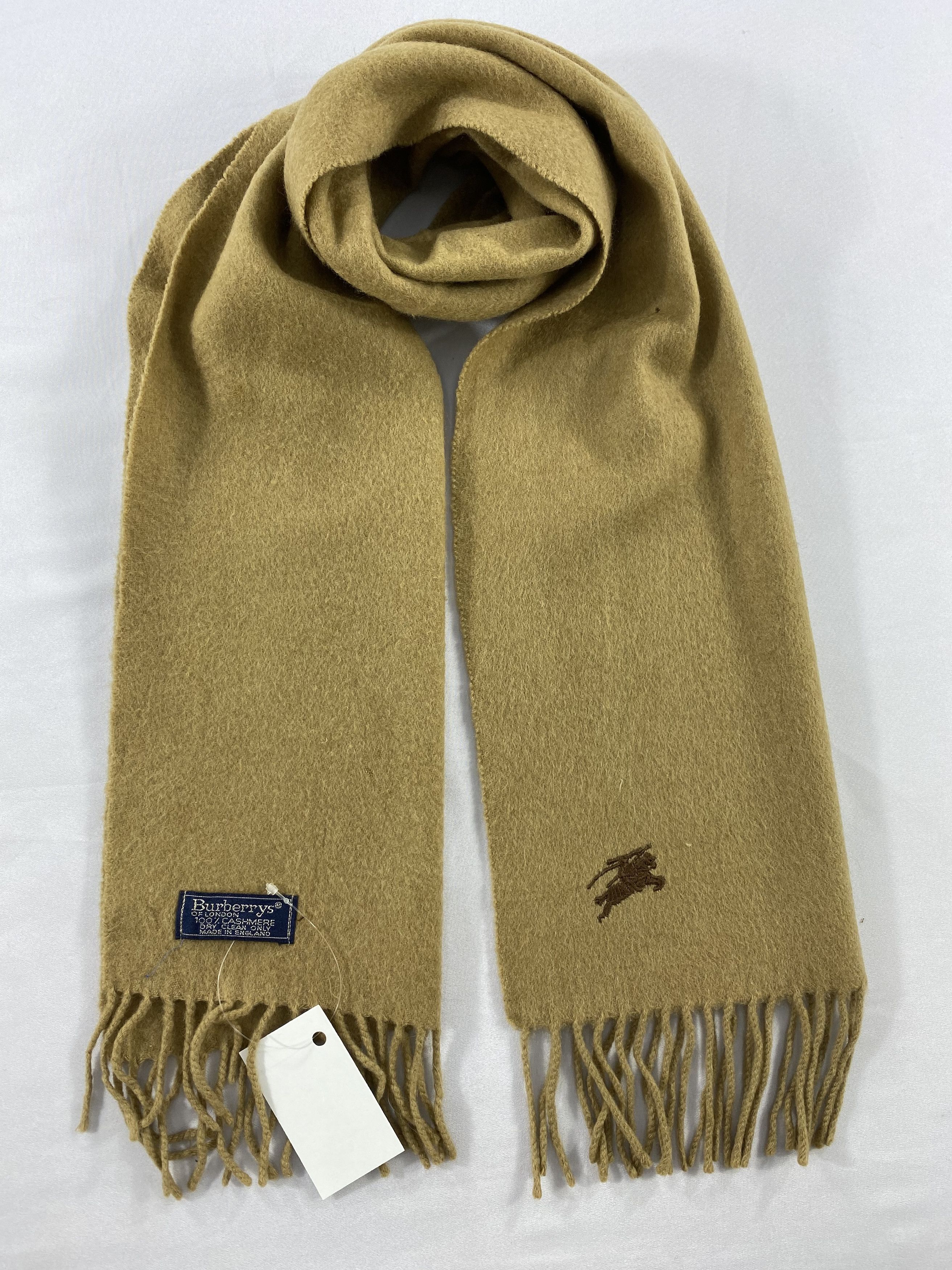 Burberry Vintage Burberry Cashmere Scarf / Muffler / Neckwear Size ONE SIZE - 1 Thumbnail