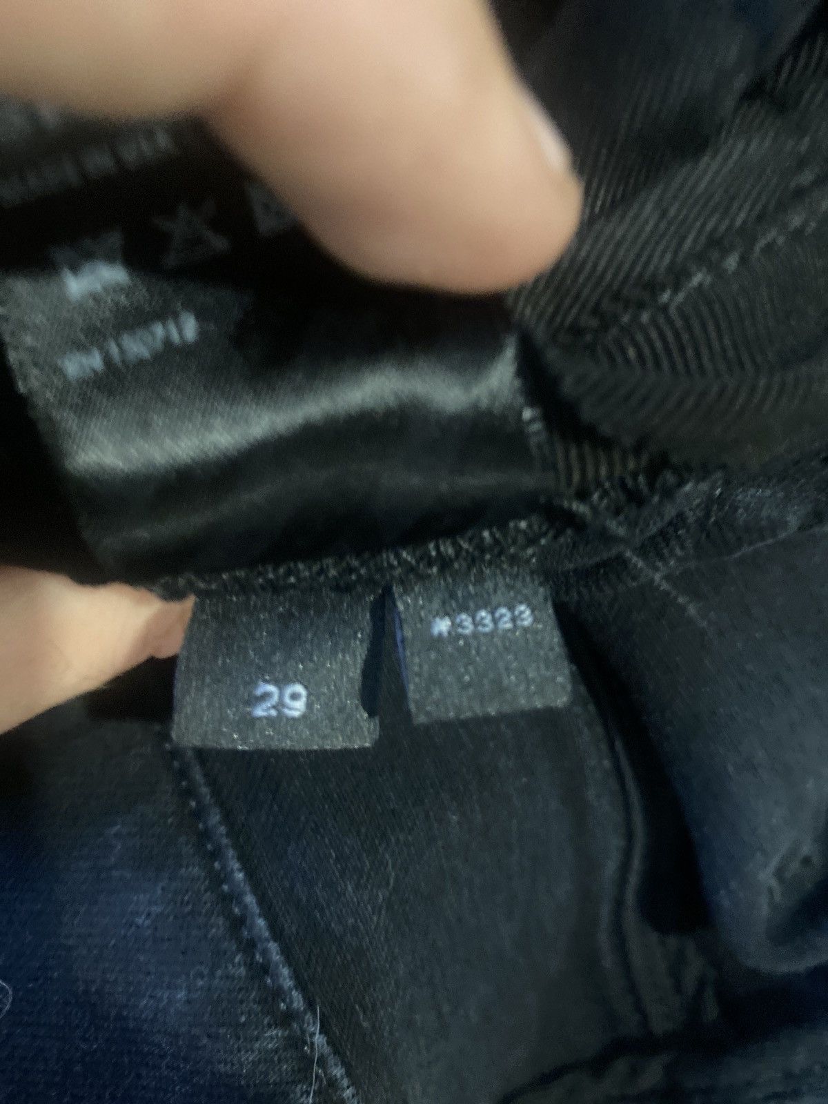 Amiri × Vintage Amiri staggered logo aged skinny jeans Size US 29 - 9 Thumbnail