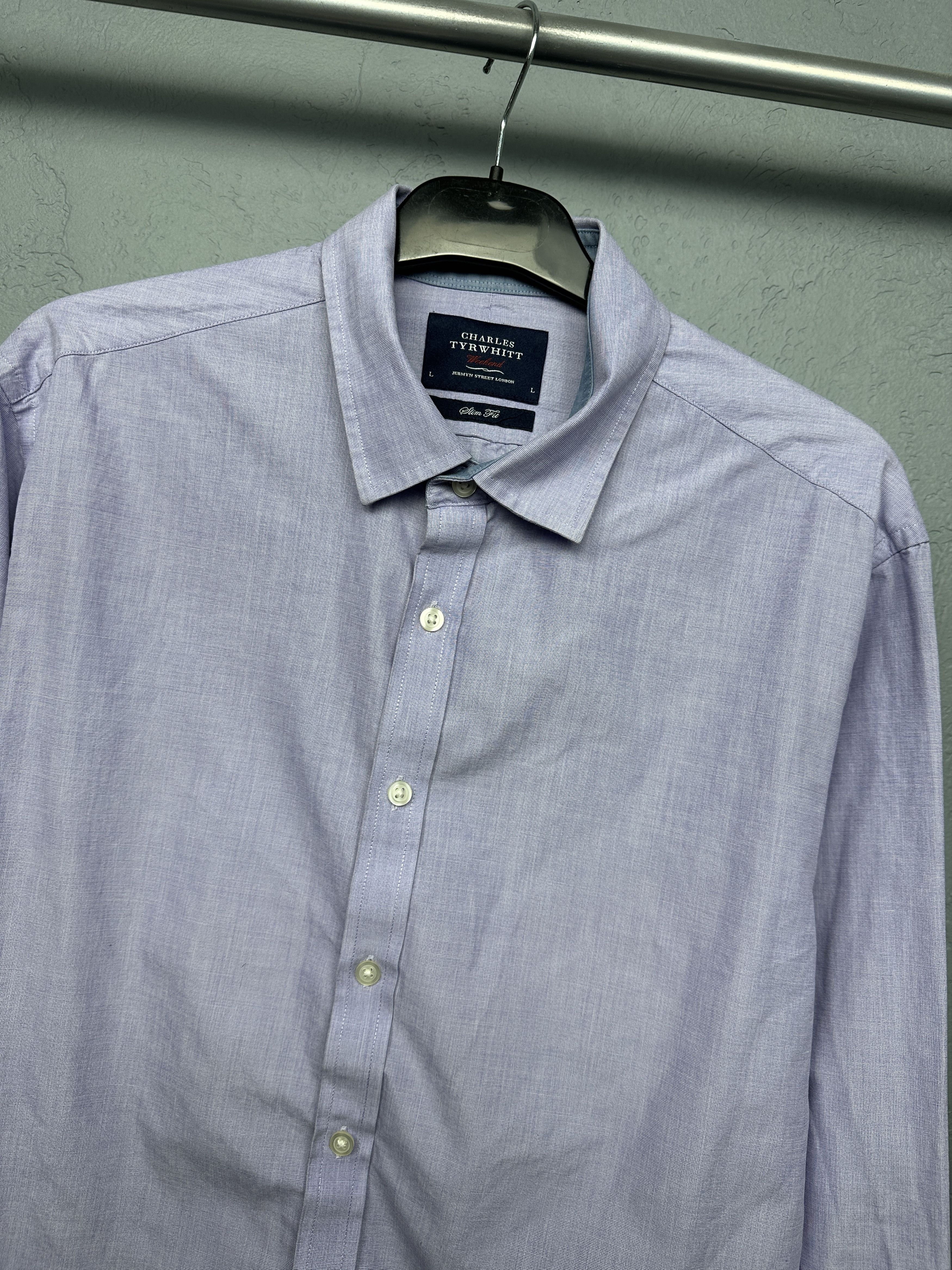 Charles Tyrwhitt Charles Tyrwhitt Mens Long Sleeve Shirt Size US L / EU 52-54 / 3 - 2 Thumbnail