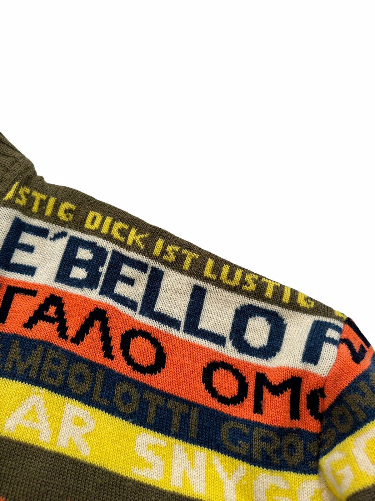 Walter Van Beirendonck 1986~ Horny Languages Oversized Knit Size US L / EU 52-54 / 3 - 9 Thumbnail
